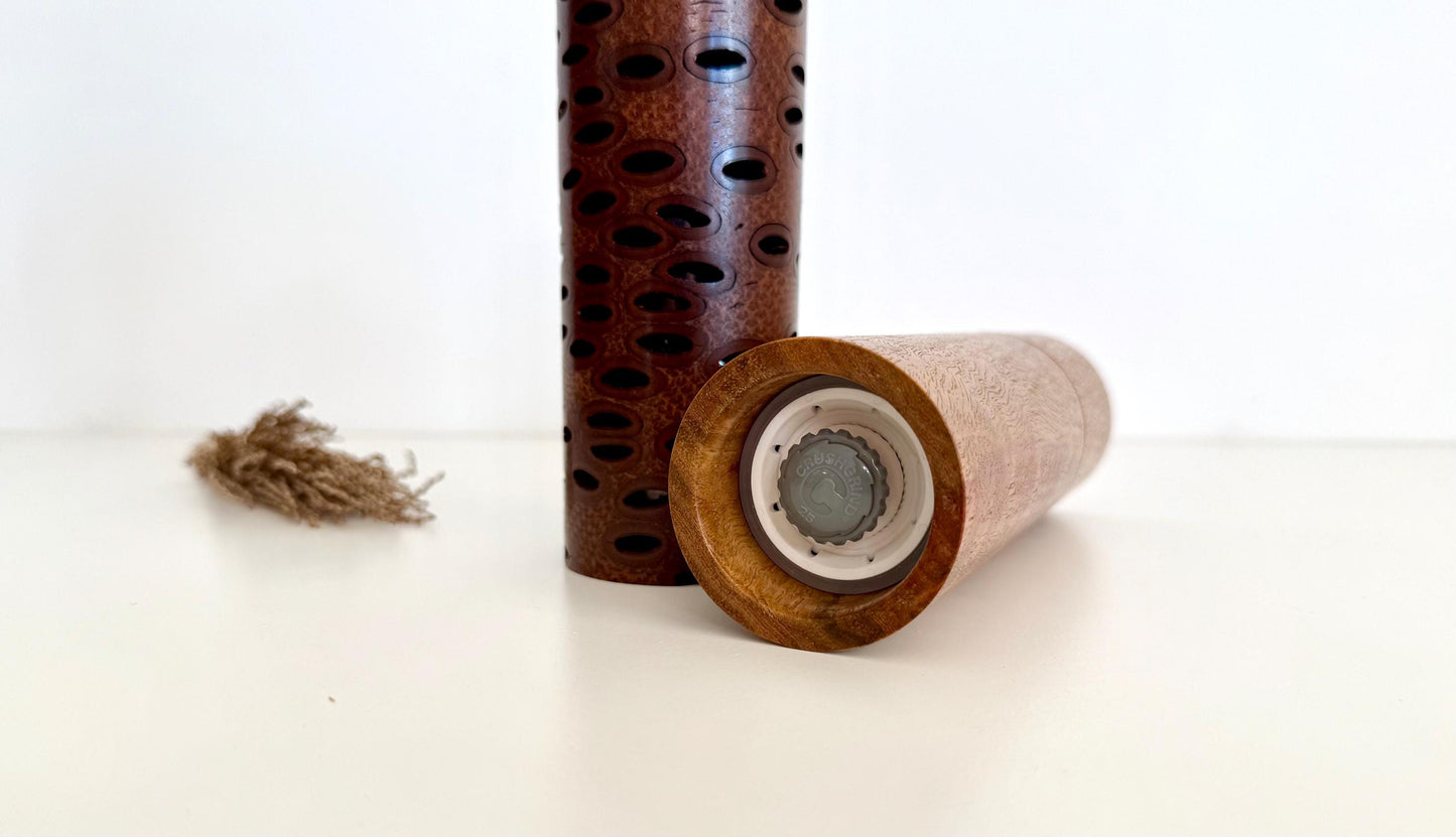 Pepper Grinder, Wood, Pepper Mill, Salt and Pepper mill set, Australian wood, Ceramic grinder, gift for Christmas