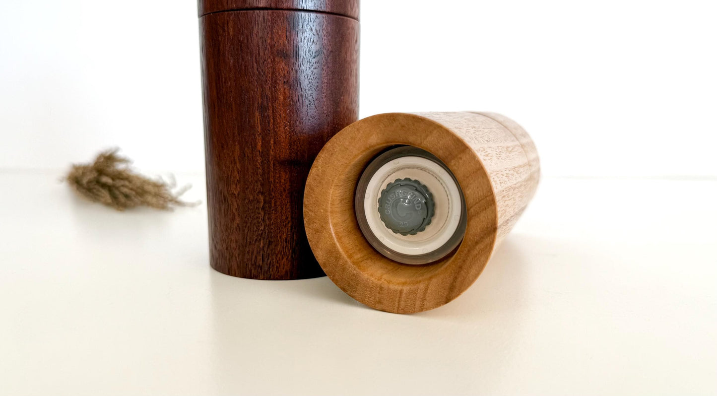 Handcrafted Pepper Grinder Set: Australian Handmade Ceramic Mini Mills