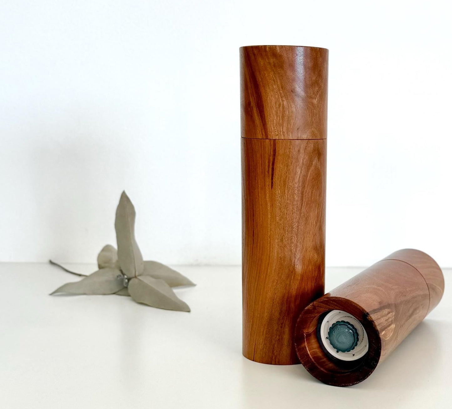 Brown Mallee Pepper Grinder Set, Australian Handmade Ceramic Mills