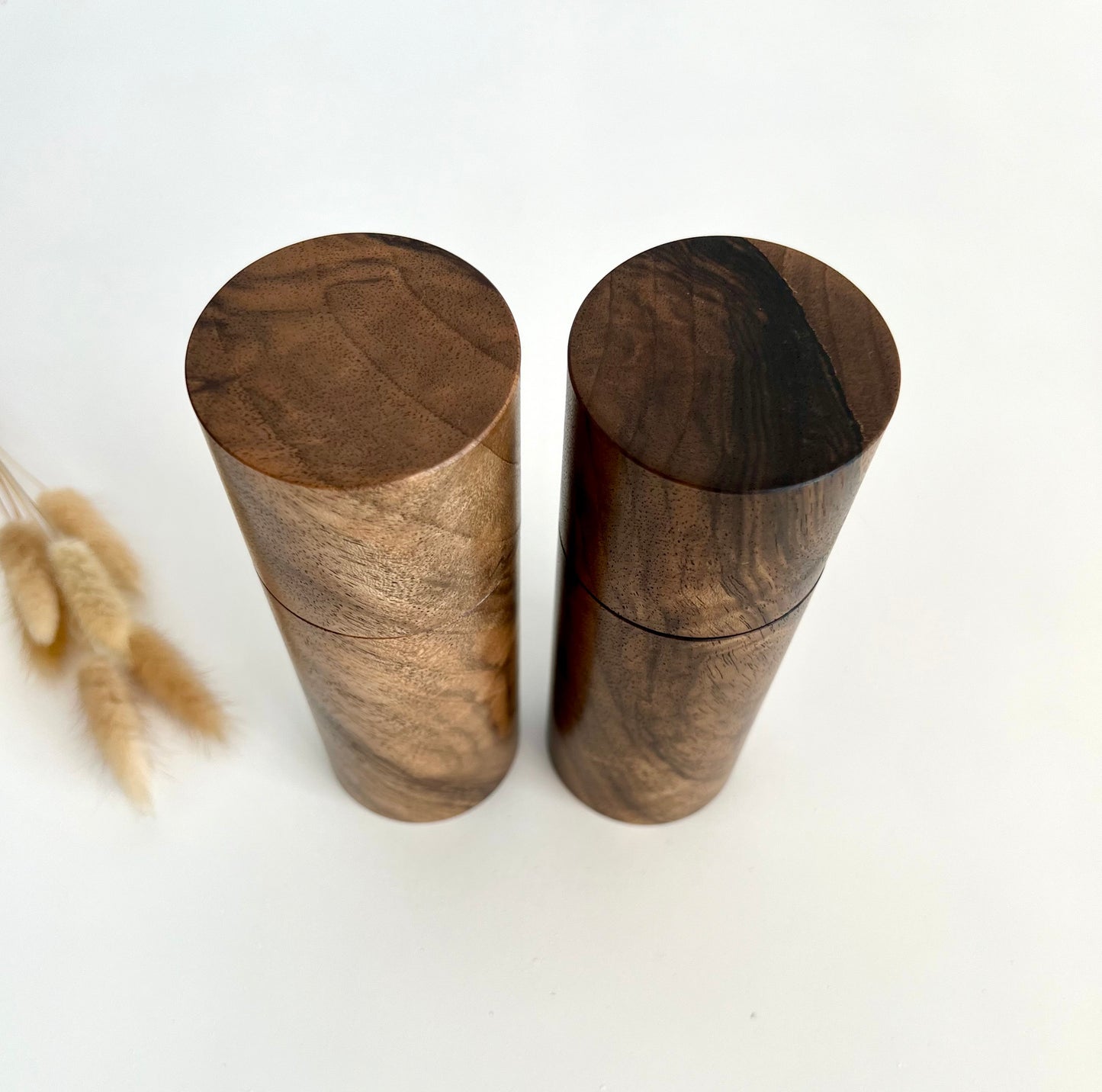 Pepper Grinder, Wood, Pepper Mill, Salt and Pepper mill set, Walnut, Birthday gift, Ceramic grinder, Gift for him