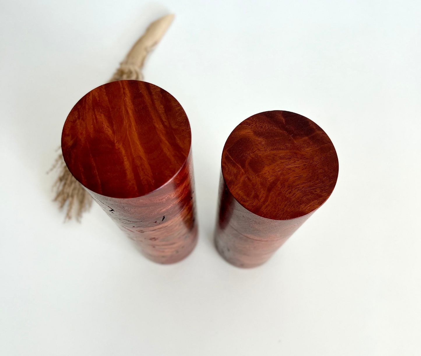 Pepper Grinder, Wood, Pepper Mill, Salt and Pepper mill set, Australian Jarrah Burl, Ceramic grinder, Anniversary gift