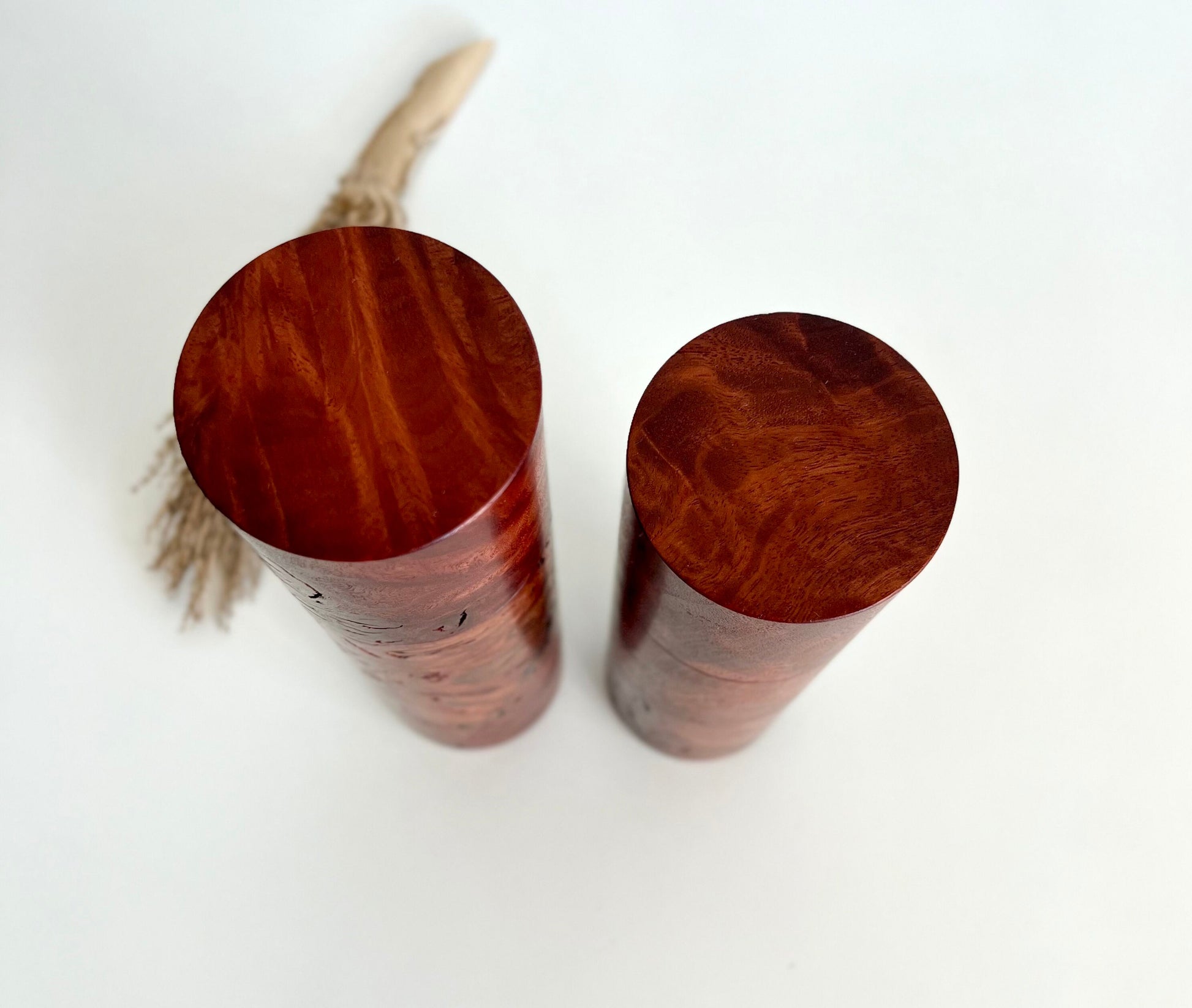 Pepper Grinder, Wood, Pepper Mill, Salt and Pepper mill set, Australian Jarrah Burl, Ceramic grinder, Anniversary gift