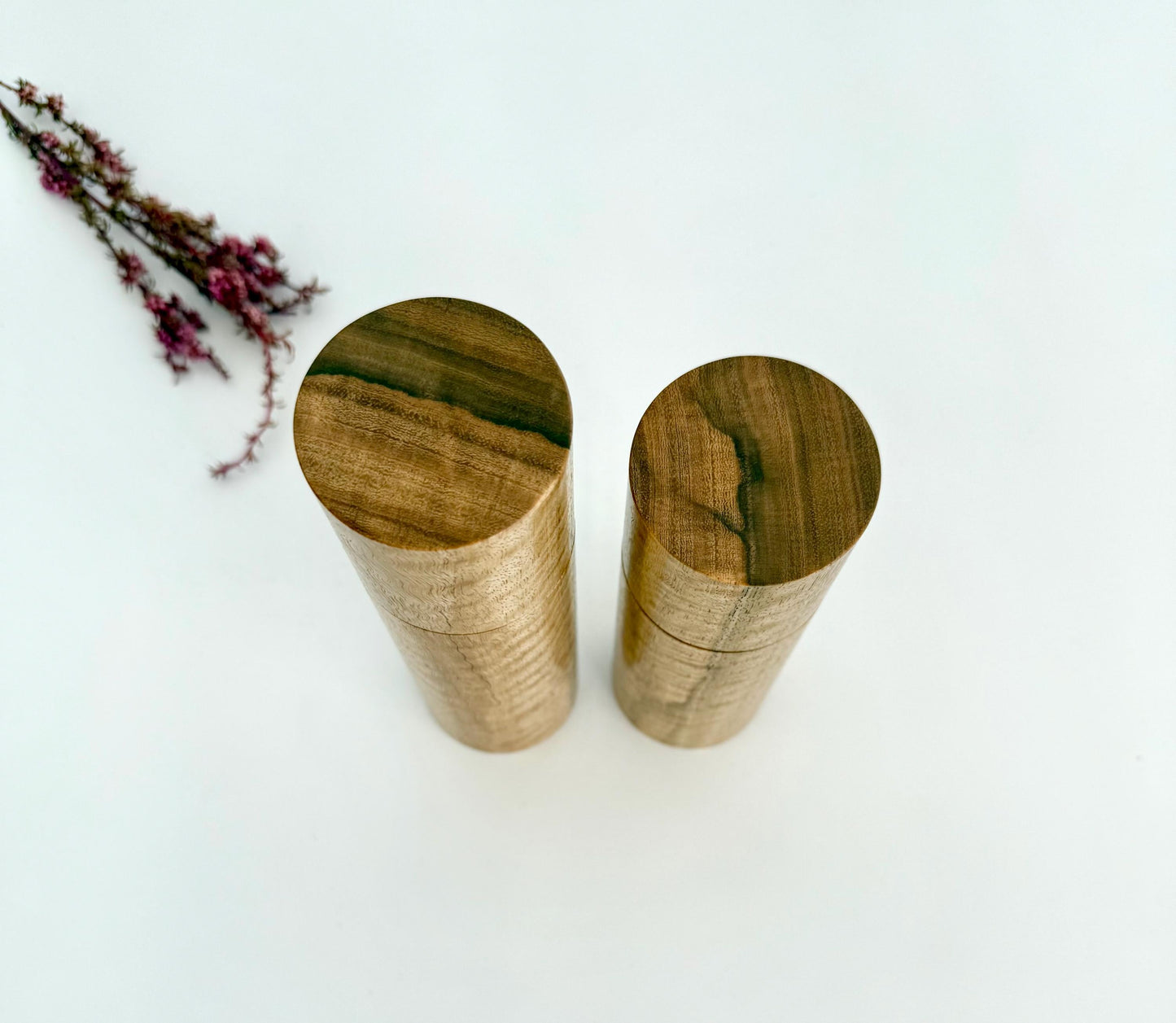Pepper Grinder, Wood, Pepper Mill, Salt and Pepper mill set, Australian Marri wood, Ceramic grinder, crushgrind