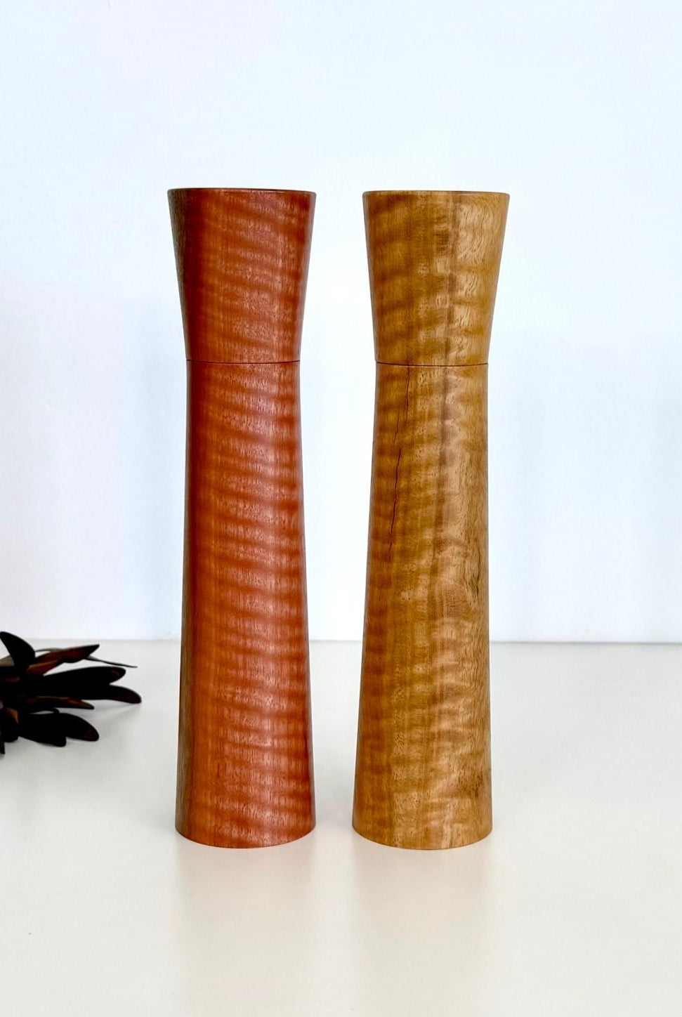 Pepper Grinder, Wood, Pepper Mill, Salt and Pepper mill resin set, Australian wood, Ceramic grinder, crushgrind