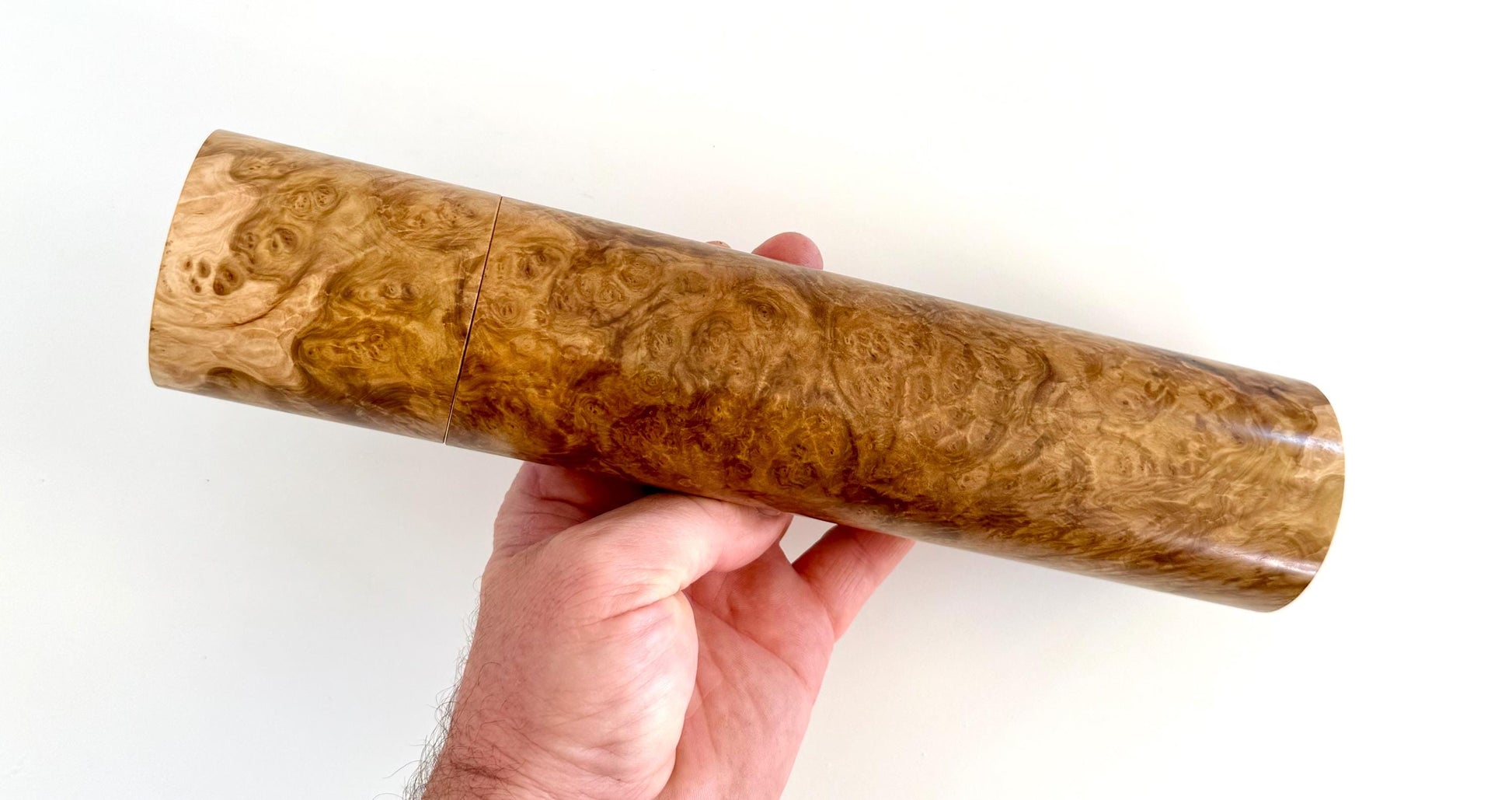 Handcrafted York gum burl Pepper Grinder: Australian Handmade Ceramic Mills