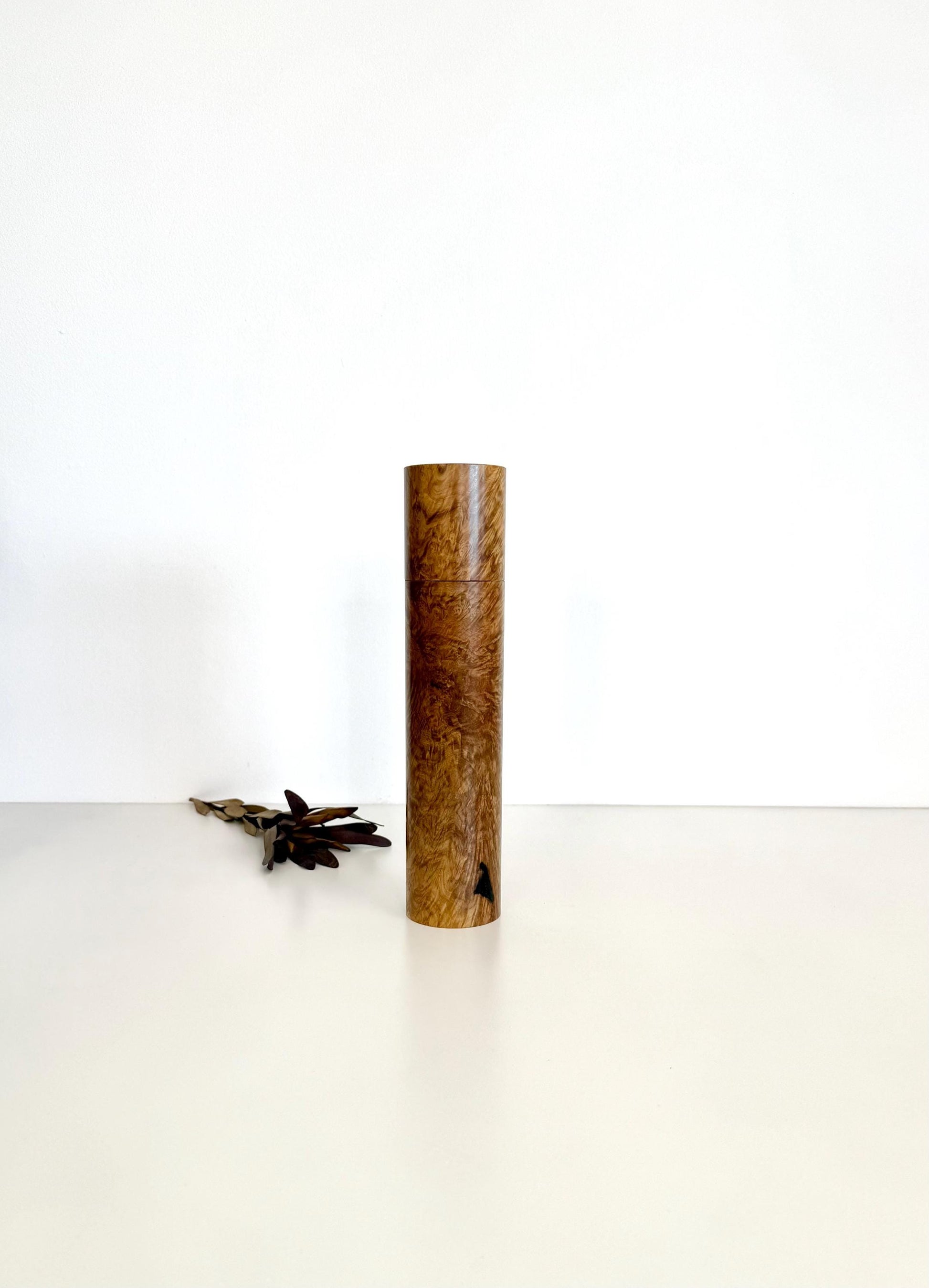 Handcrafted York gum burl Pepper Grinder: Australian Handmade Ceramic Mills