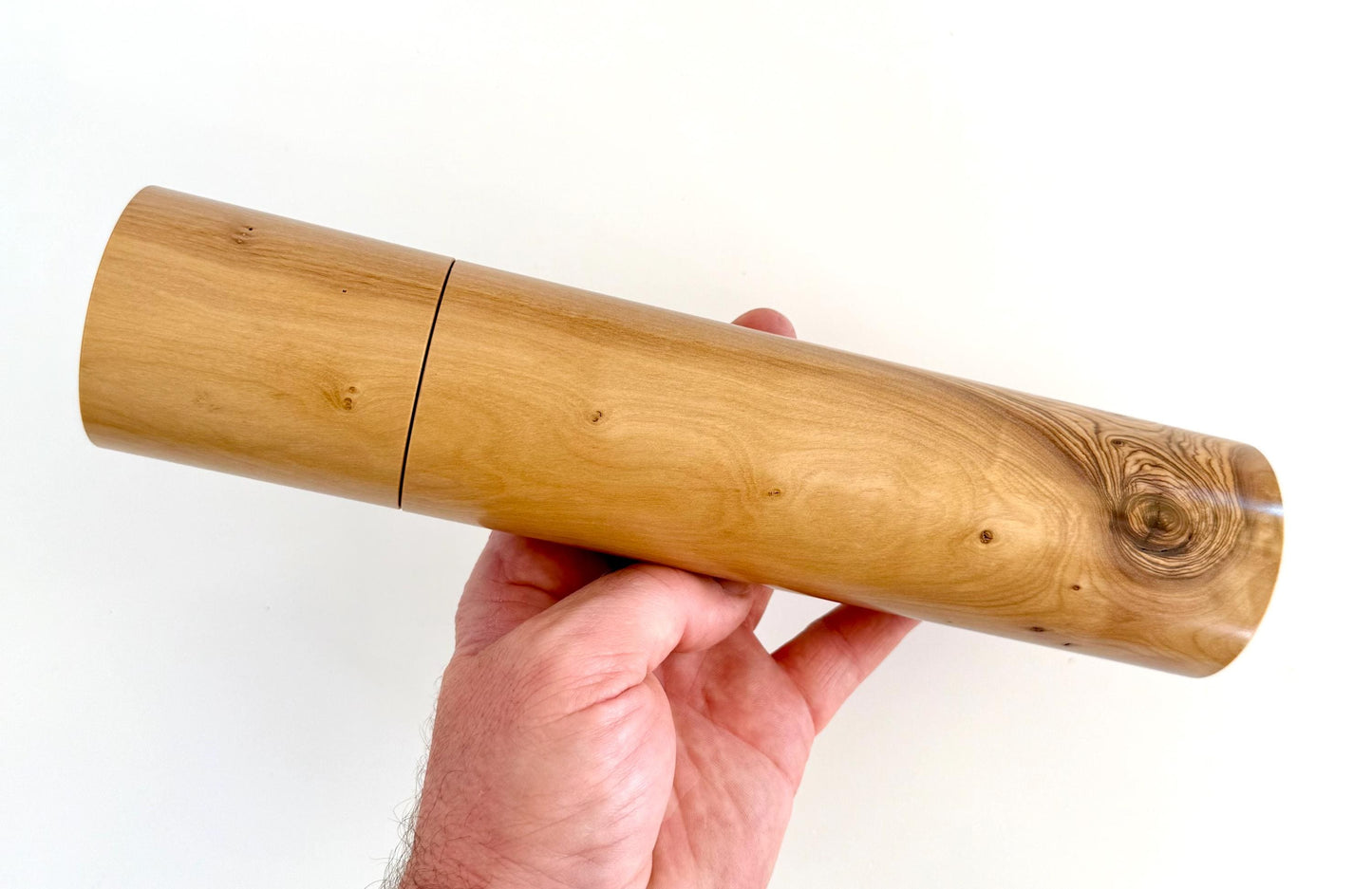 Handcrafted Olive wood Pepper Grinder: Australian Handmade Ceramic Mill