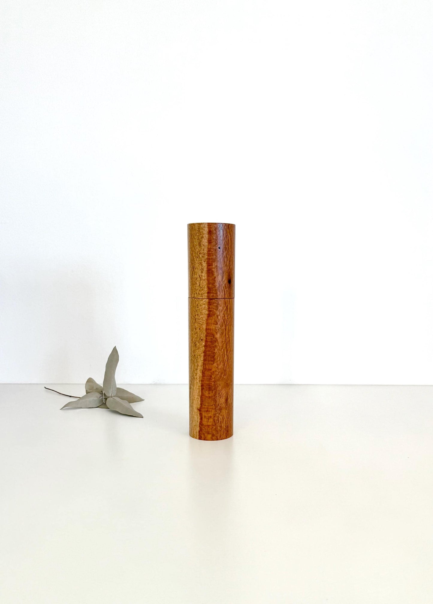 Handcrafted Snotty Gobble wood Pepper Grinder: Australian Handmade Ceramic Mill