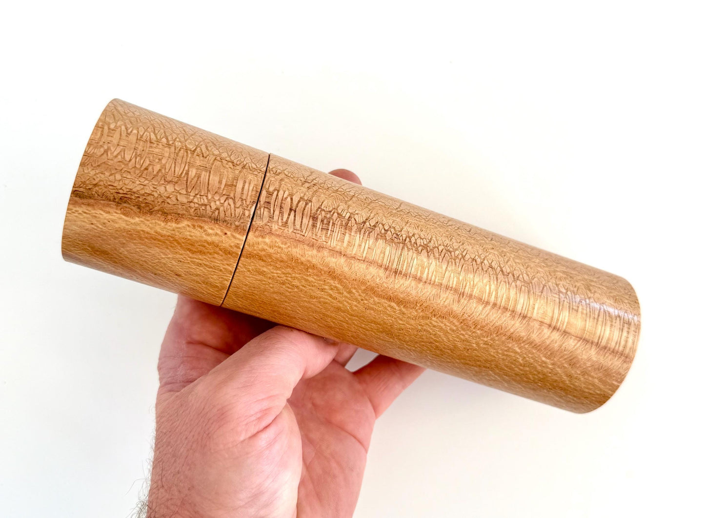 Handcrafted River Banksia Pepper Grinder Set: Modern Australian Wood Salt Mill