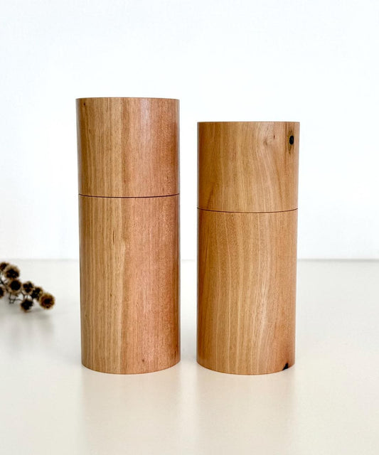 Handcrafted Bottlebrush Pepper Grinder Set: Australian Handmade Ceramic Mini Mills