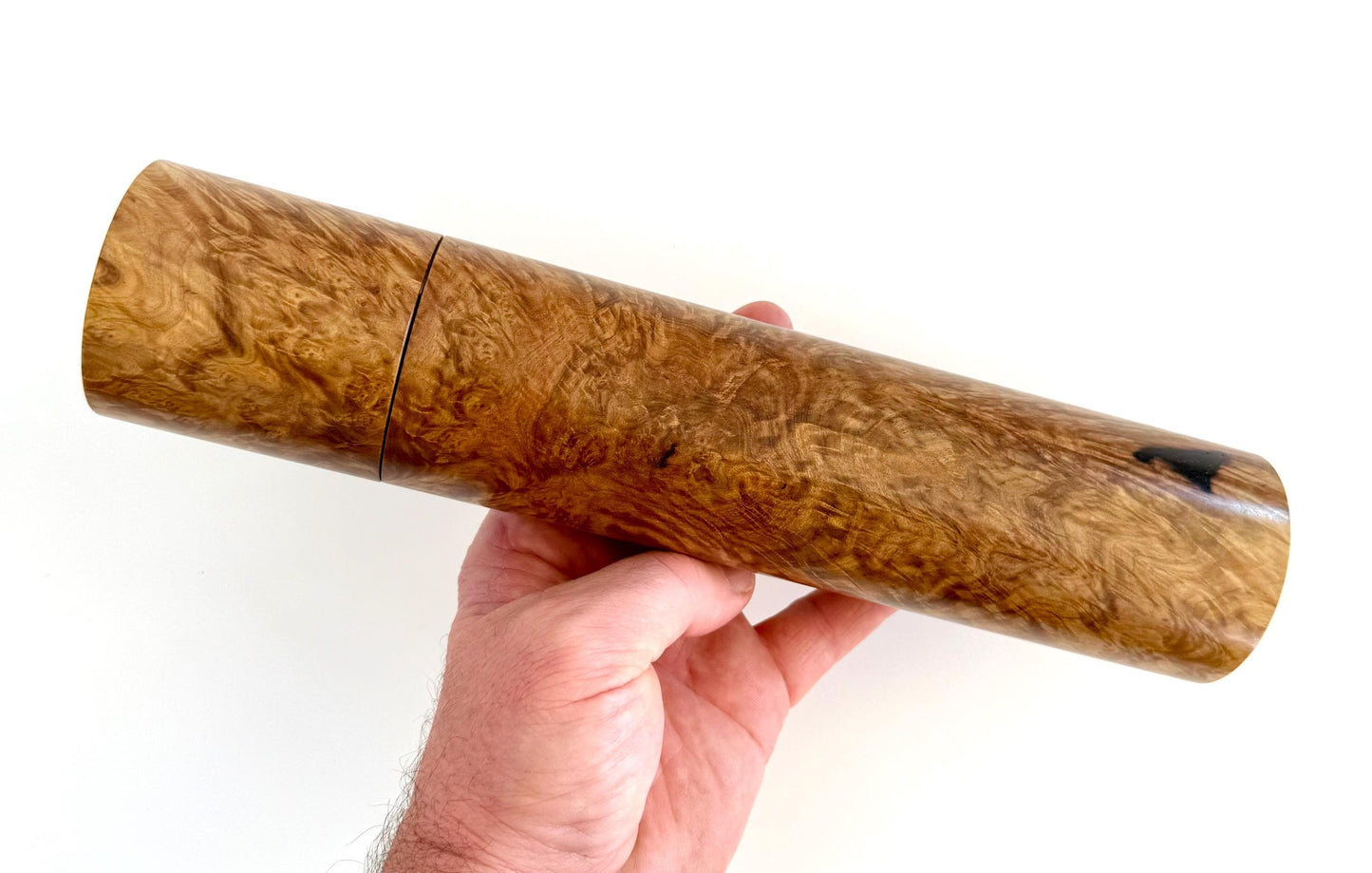 Handcrafted York gum burl Pepper Grinder: Australian Handmade Ceramic Mills