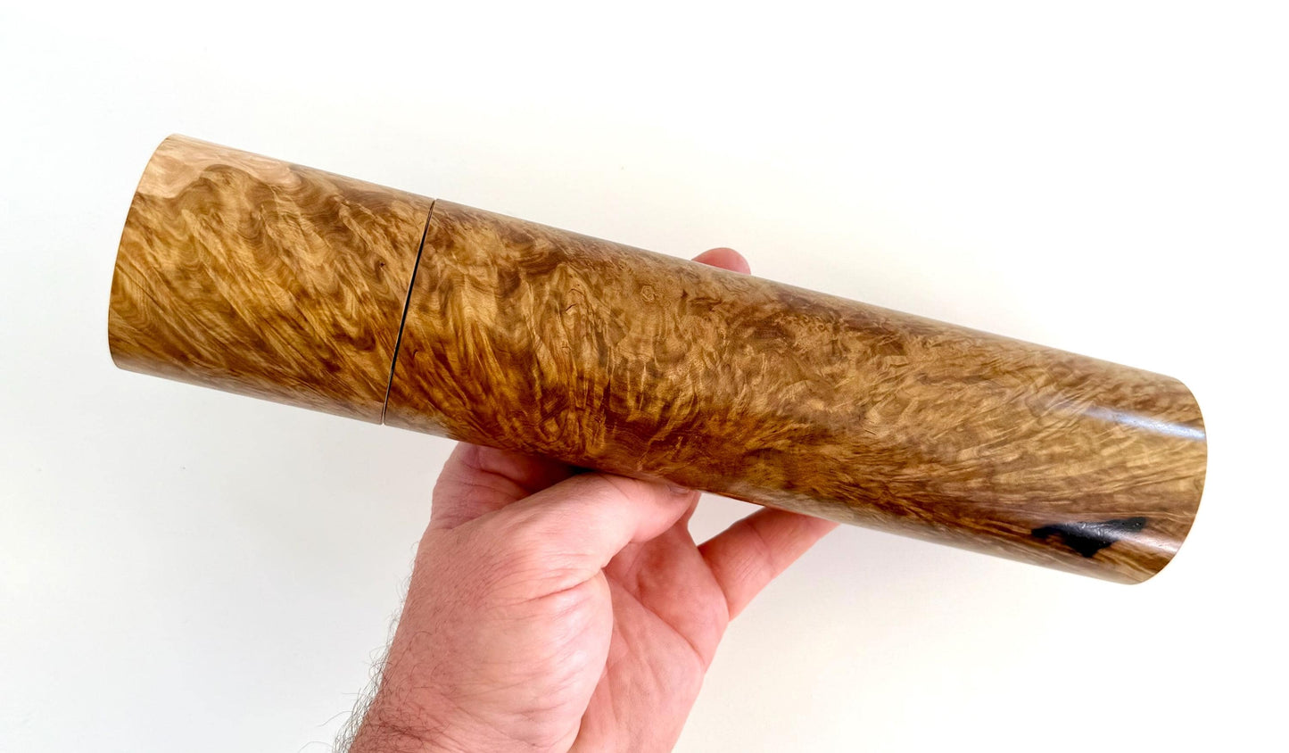 Handcrafted York gum burl Pepper Grinder: Australian Handmade Ceramic Mills