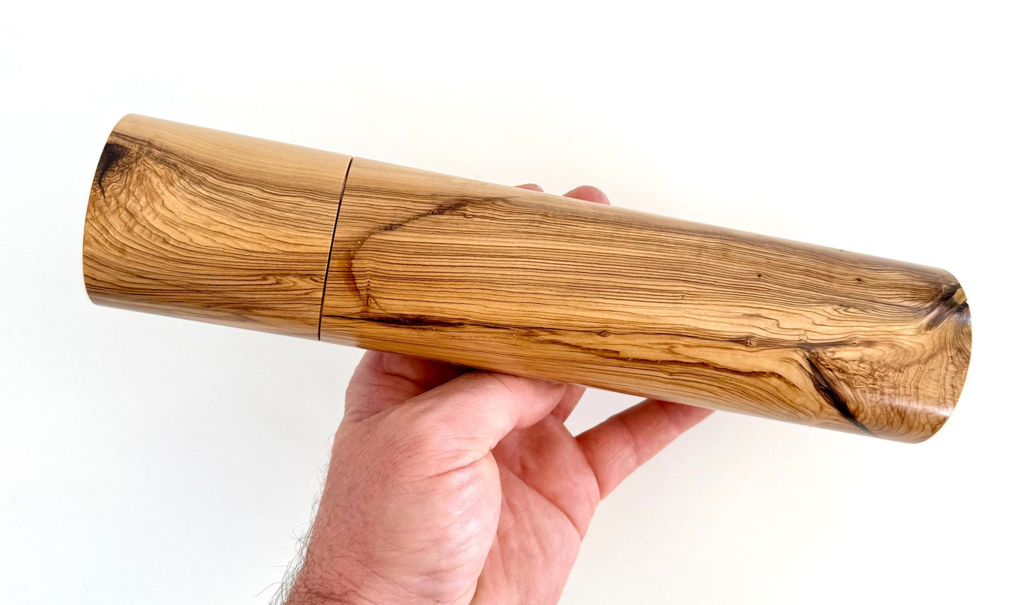 Handcrafted Olive wood Pepper Grinder: Australian Handmade Ceramic Mill