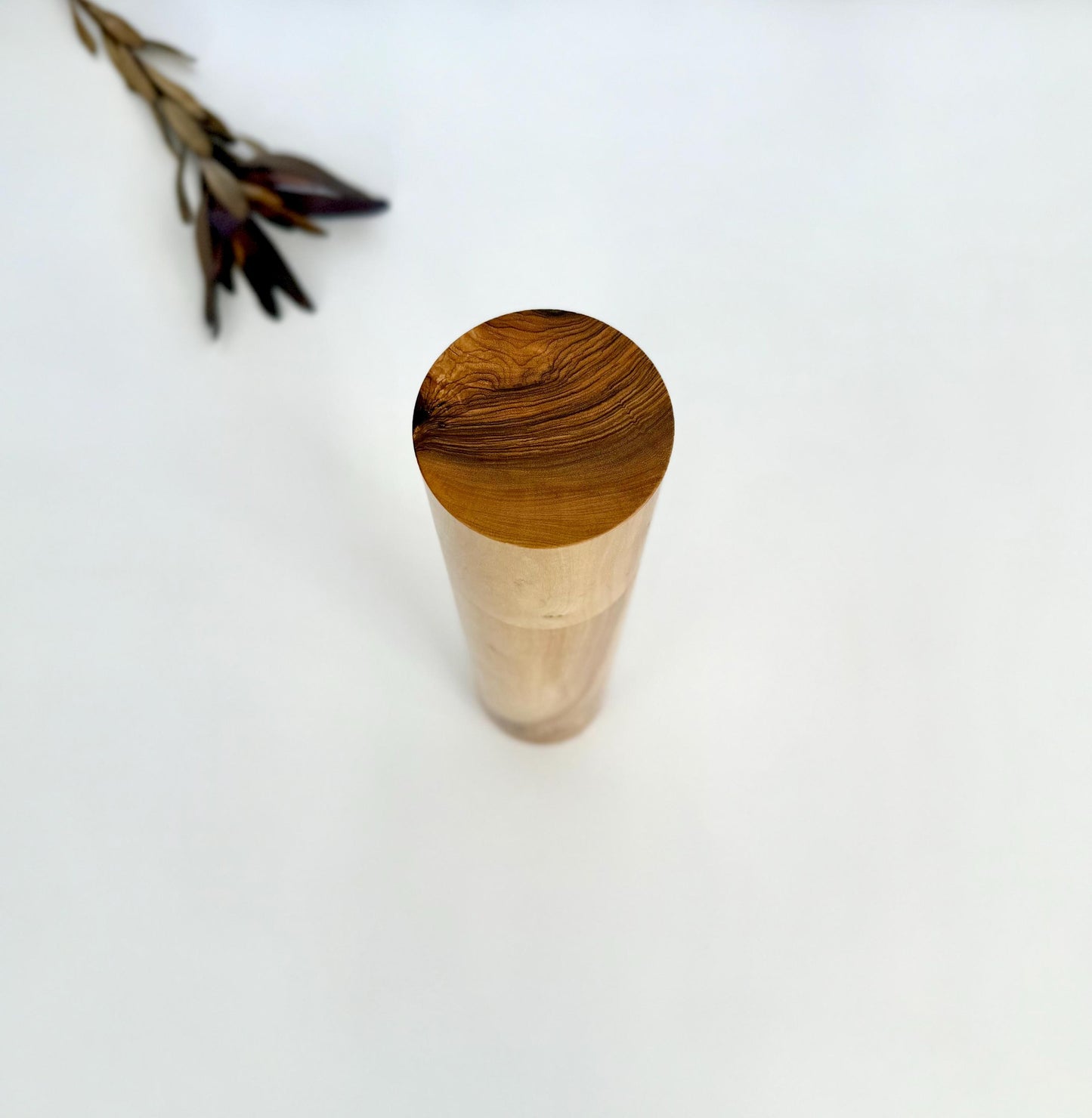 Handcrafted Olive wood Pepper Grinder: Australian Handmade Ceramic Mill