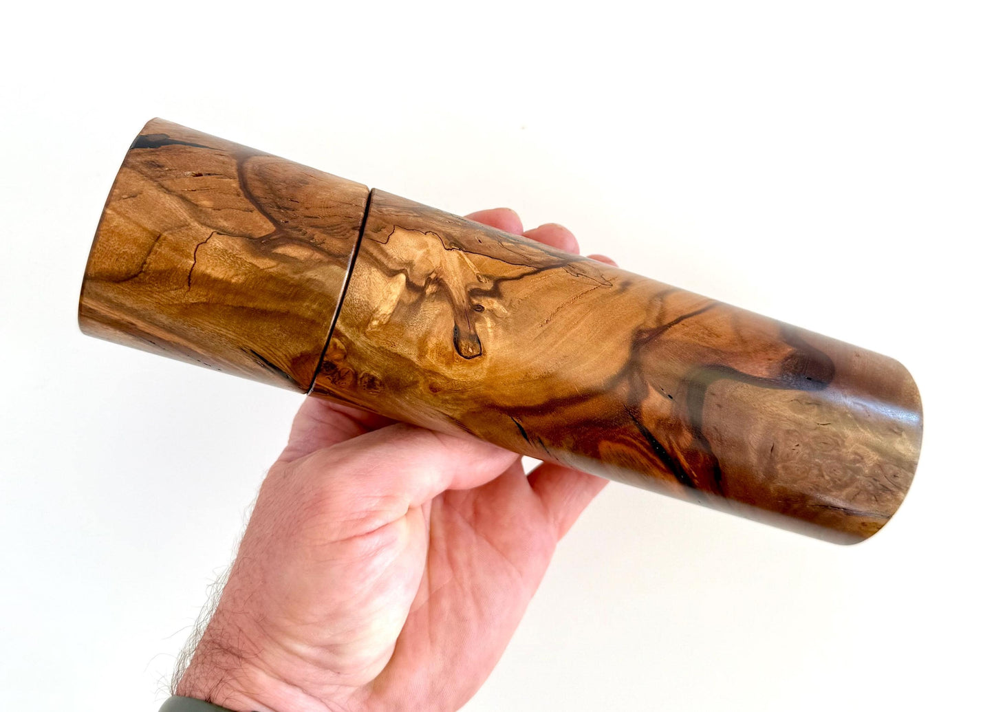 Handcrafted Peppercorn wood Pepper Grinder: Australian Handmade Ceramic Mill