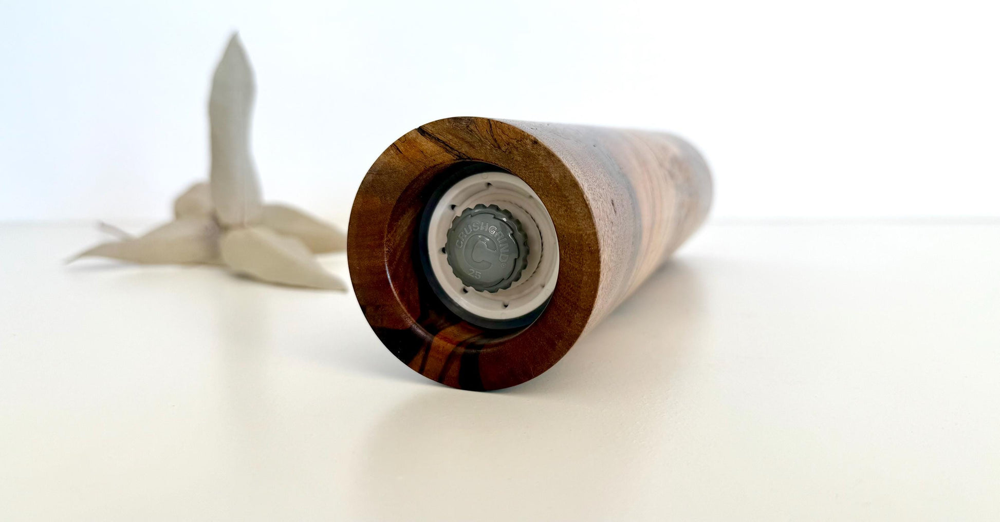 Handcrafted Peppercorn wood Pepper Grinder: Australian Handmade Ceramic Mill