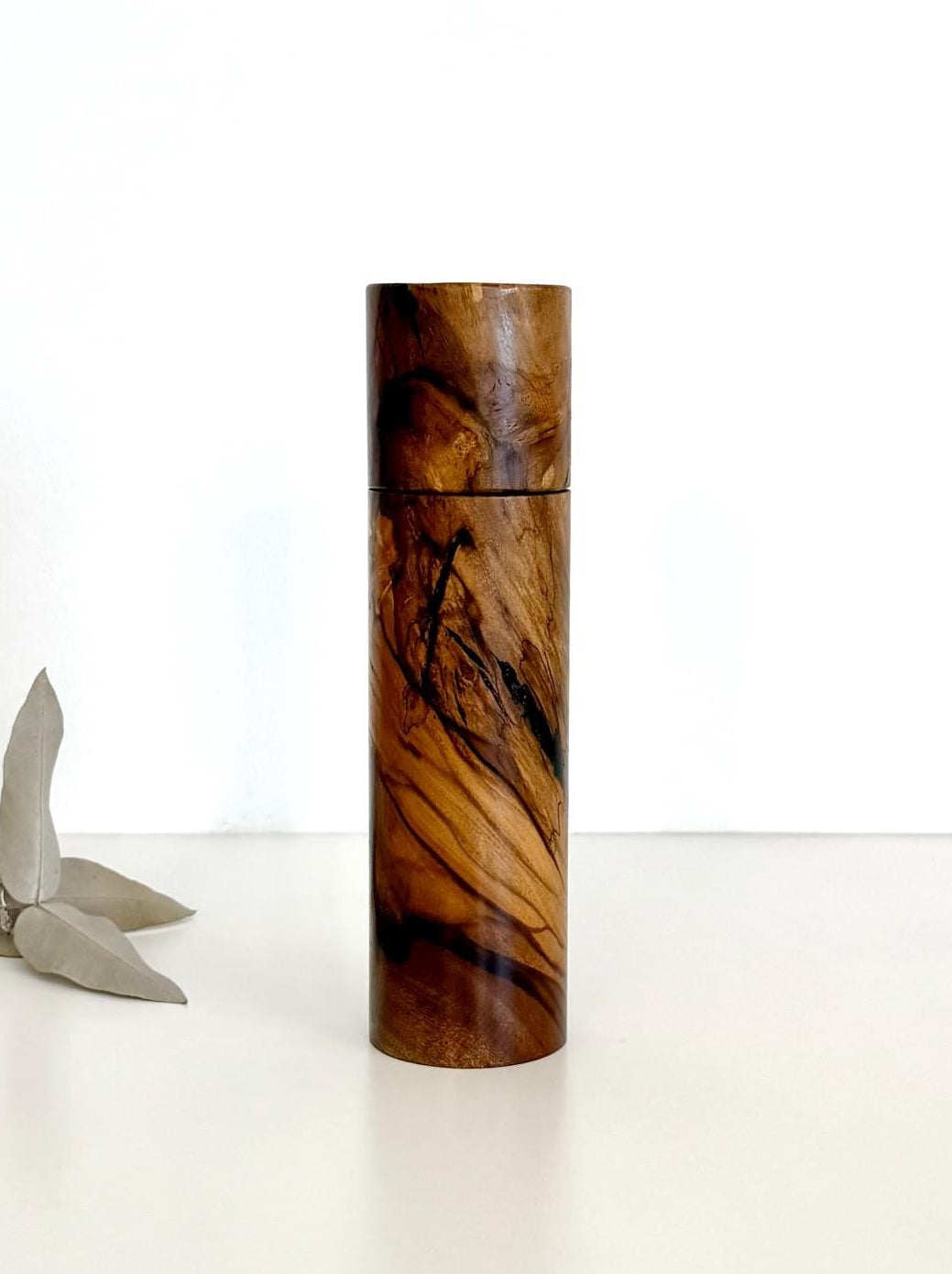 Handcrafted Peppercorn wood Pepper Grinder: Australian Handmade Ceramic Mill
