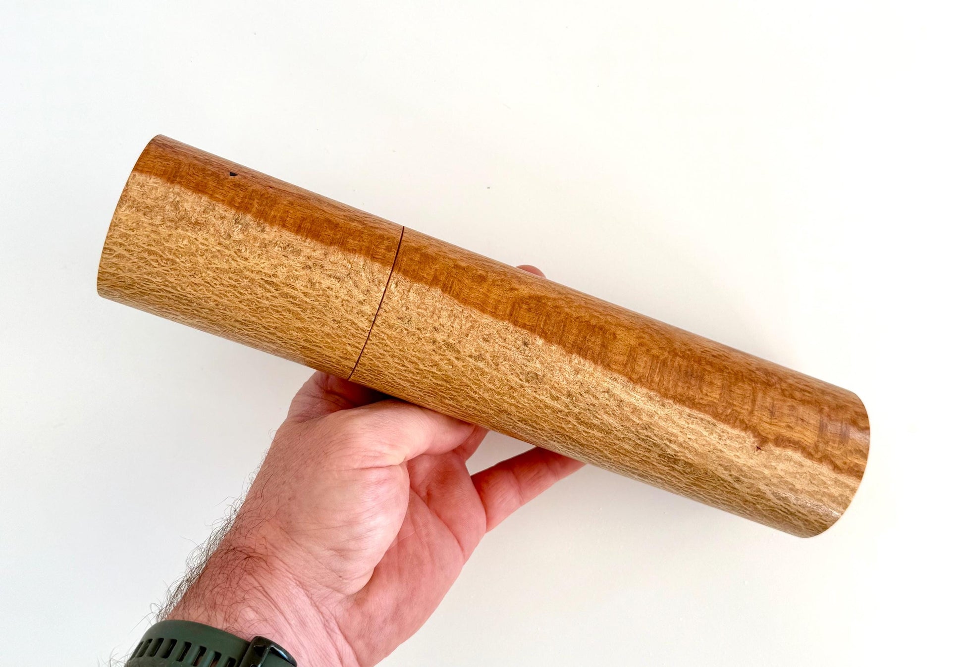 Handcrafted Snotty Gobble wood Pepper Grinder: Australian Handmade Ceramic Mill