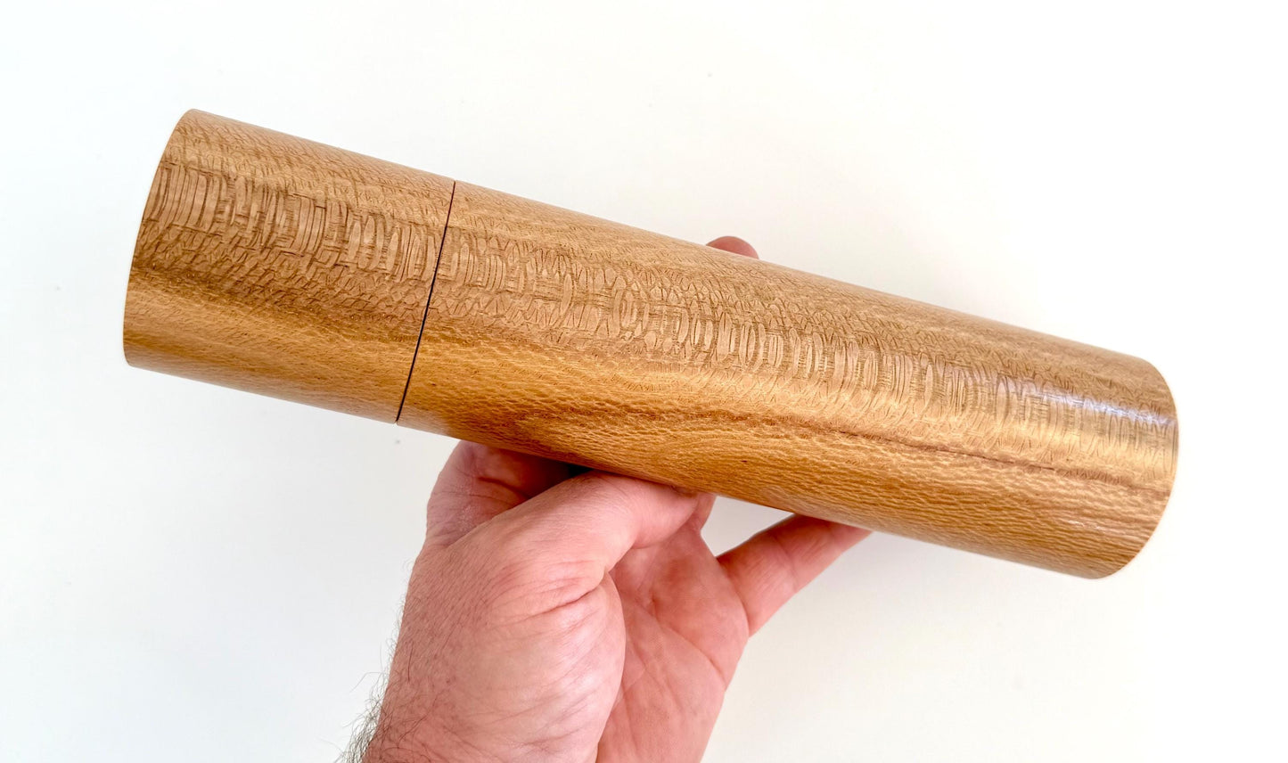 Handcrafted River Banksia Pepper Grinder Set: Modern Australian Wood Salt Mill