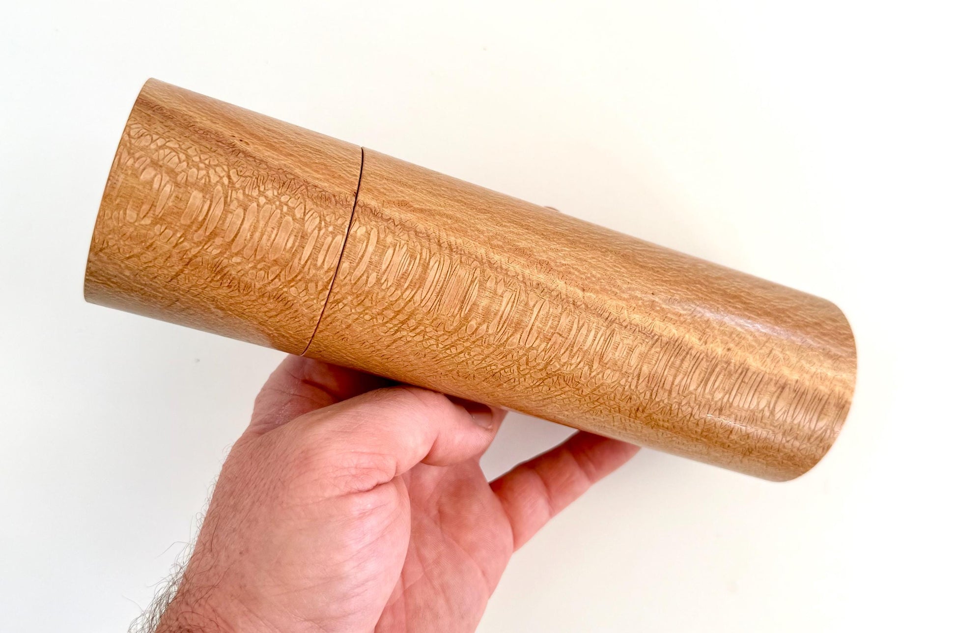 Handcrafted River Banksia Pepper Grinder Set: Modern Australian Wood Salt Mill