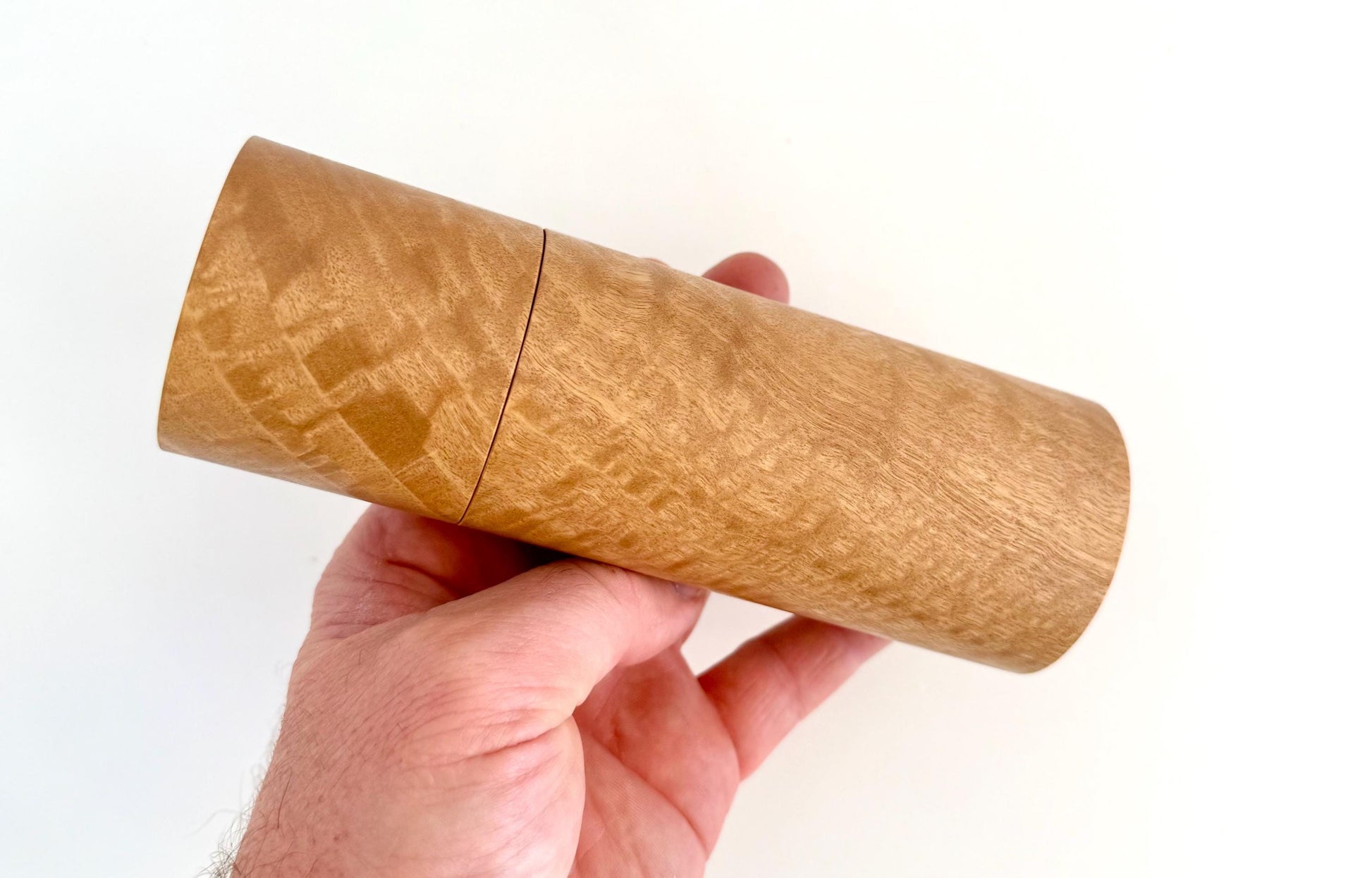 Handcrafted Blackbutt Wood Pepper Grinder Set: Adjustable Ceramic Mill