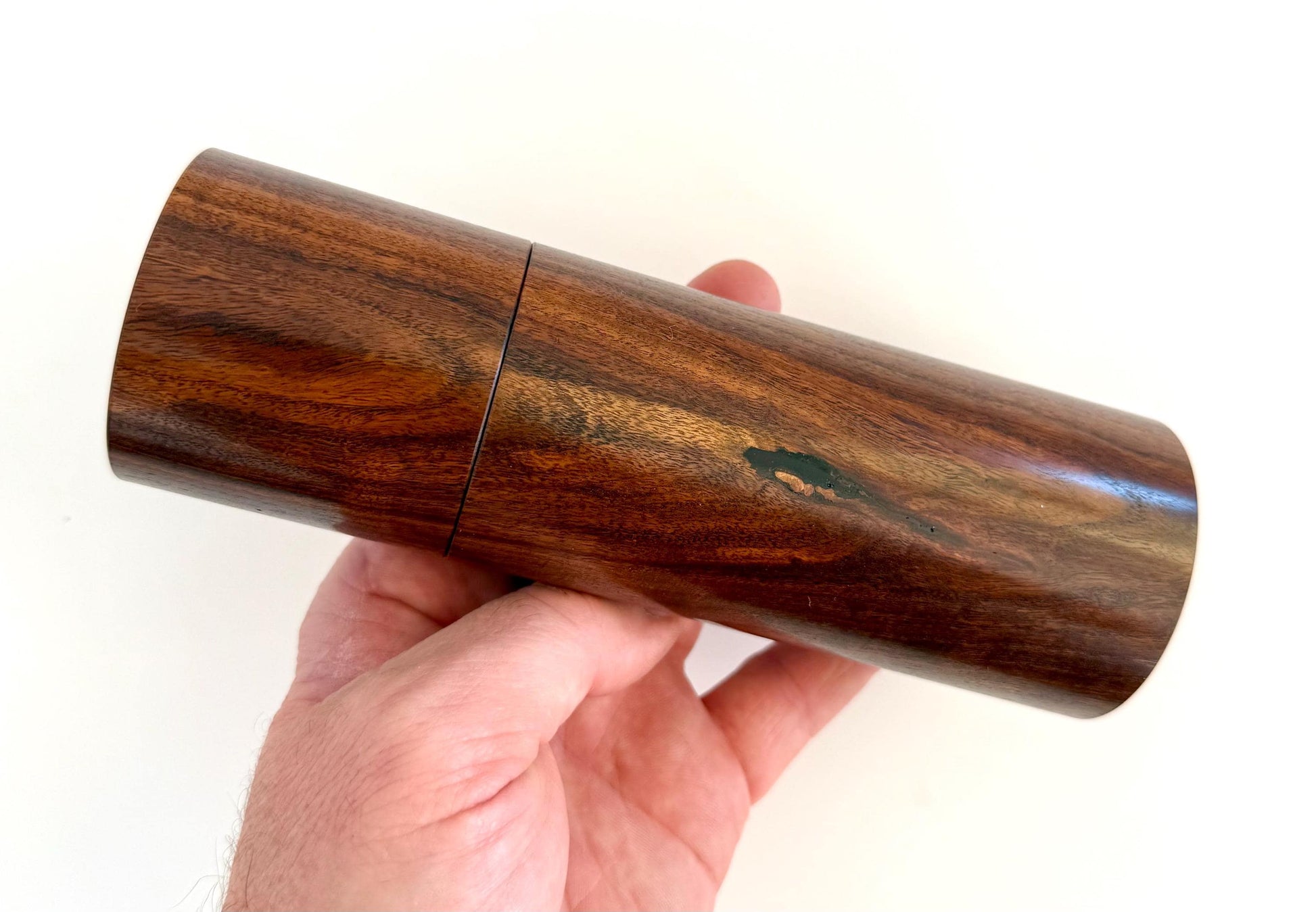 Handcrafted Mulga and Marri Pepper Grinder Set: Australian Handmade Ceramic Mills