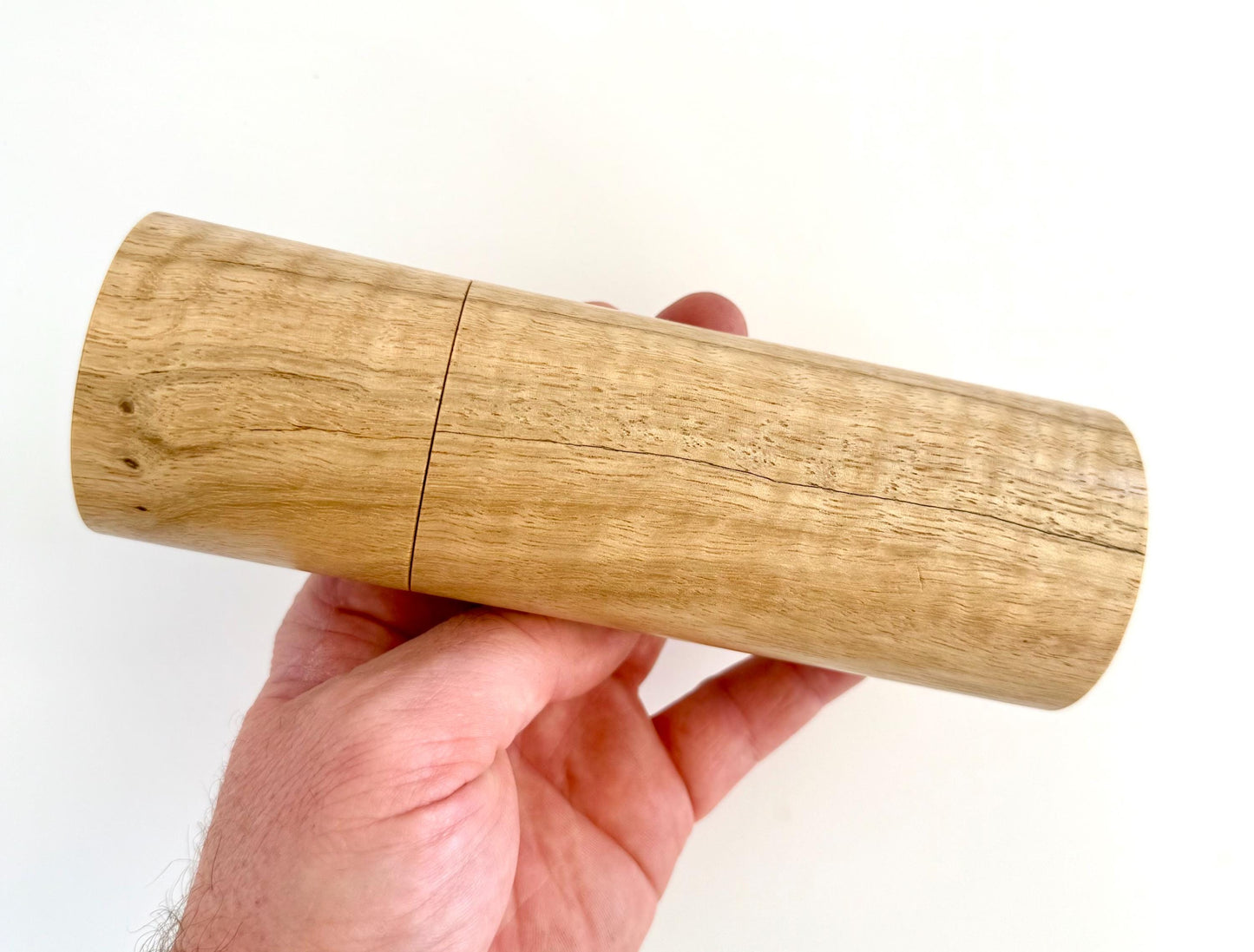 Handcrafted Mulga and Marri Pepper Grinder Set: Australian Handmade Ceramic Mills