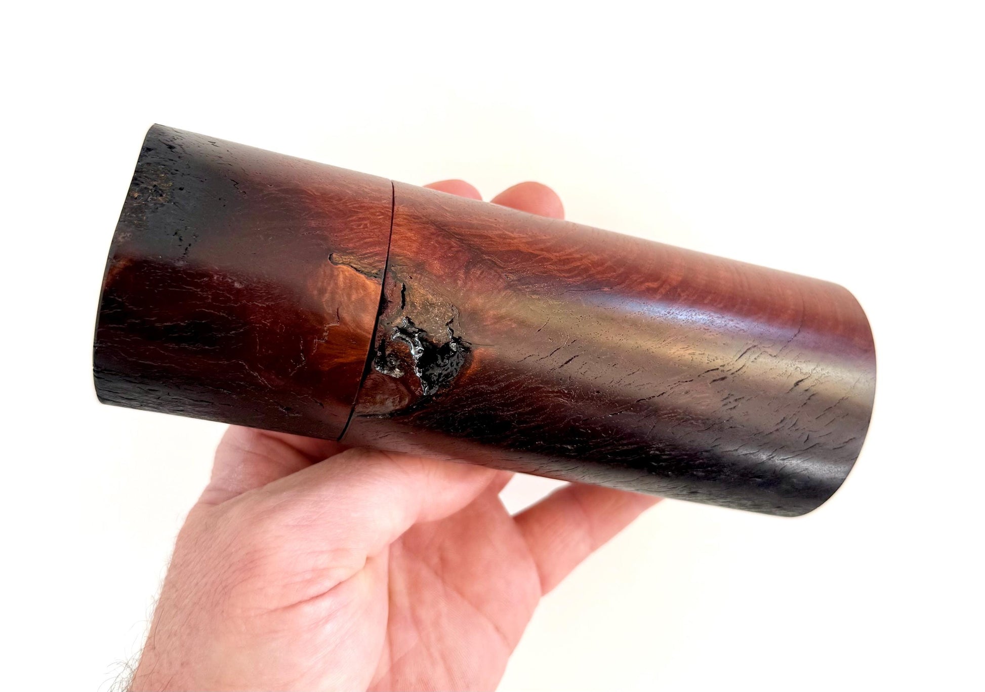 Handcrafted Bushfire Lace Sheoak Grinder Set: Australian Handmade Ceramic Mills