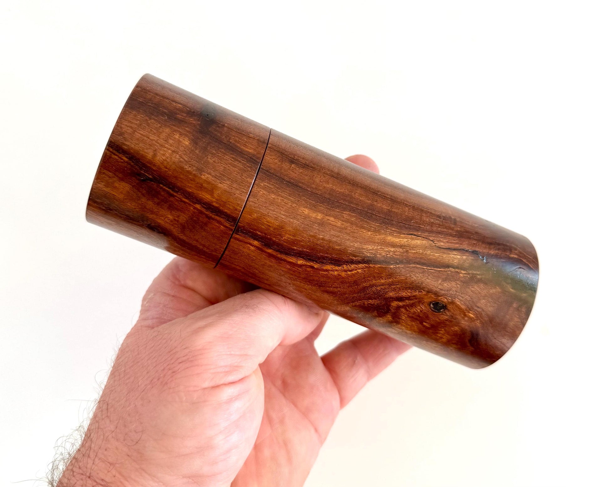 Western Myall timber Pepper Grinder Set, Modern Ceramic Salt Mill