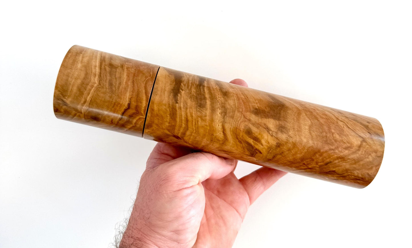 Red Mallee burl and Bimble Box burl Pepper Grinder Set, Australian Handmade Ceramic Mills