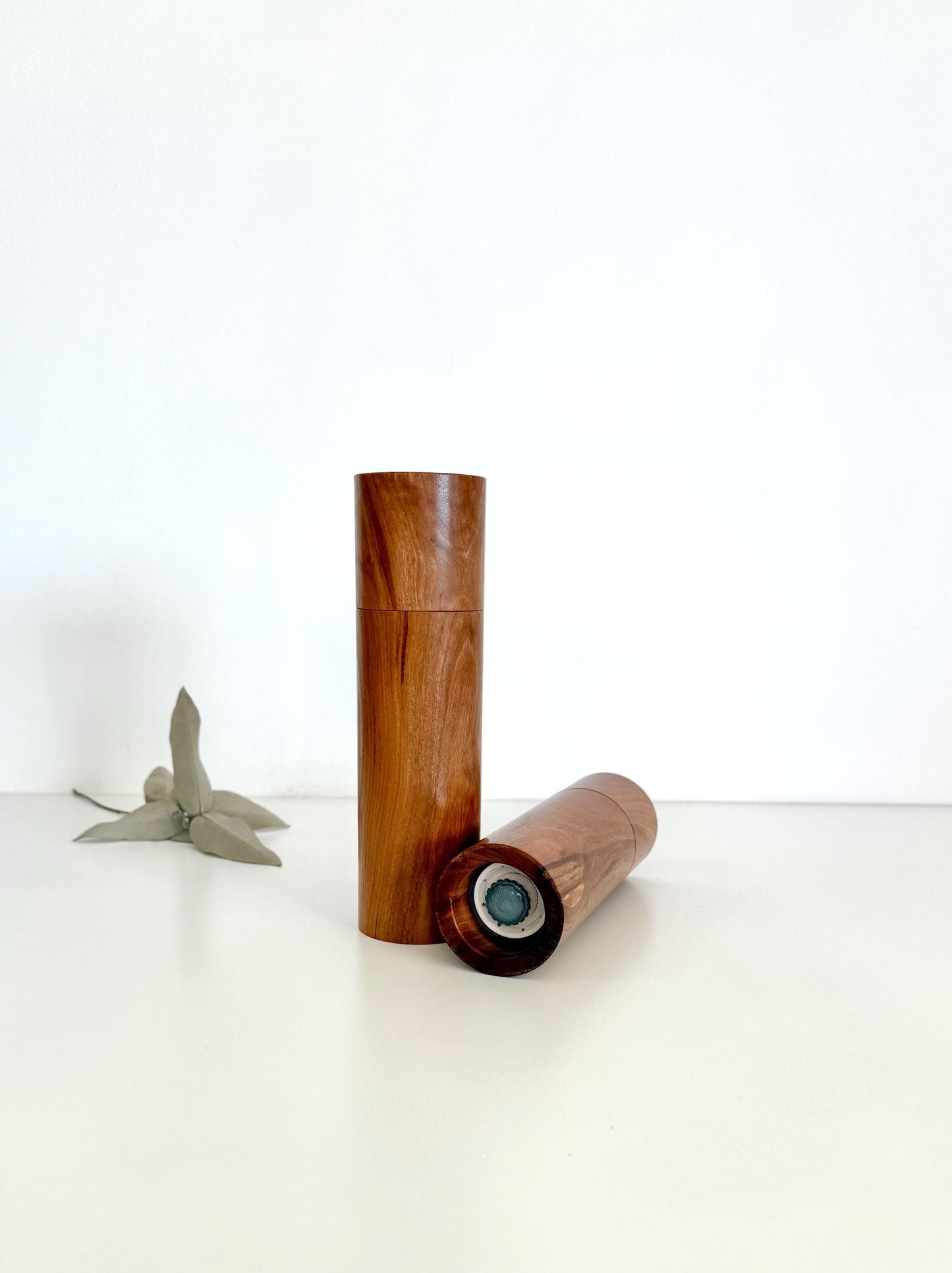 Brown Mallee Pepper Grinder Set, Australian Handmade Ceramic Mills