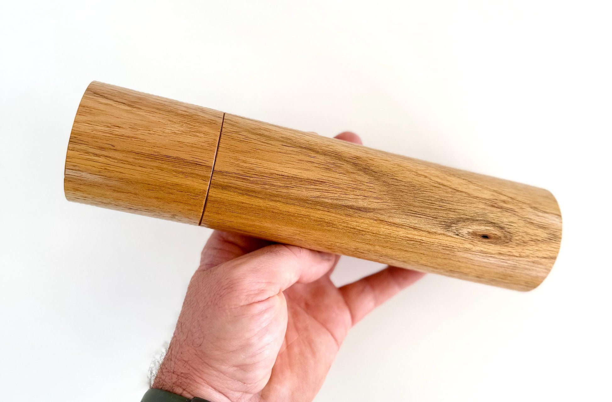 Tasmanian Blackwood Pepper Grinder Set, Australian Handmade Ceramic Mills