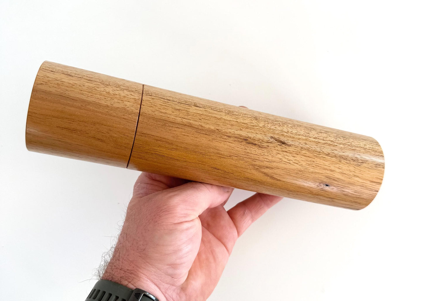 Tasmanian Blackwood Pepper Grinder Set, Australian Handmade Ceramic Mills