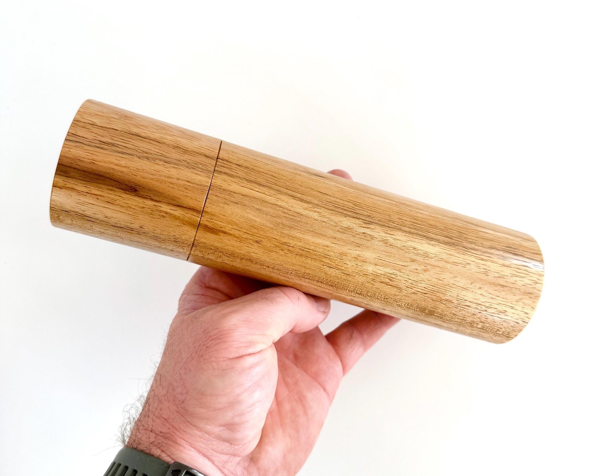 Tasmanian Blackwood Pepper Grinder Set, Australian Handmade Ceramic Mills