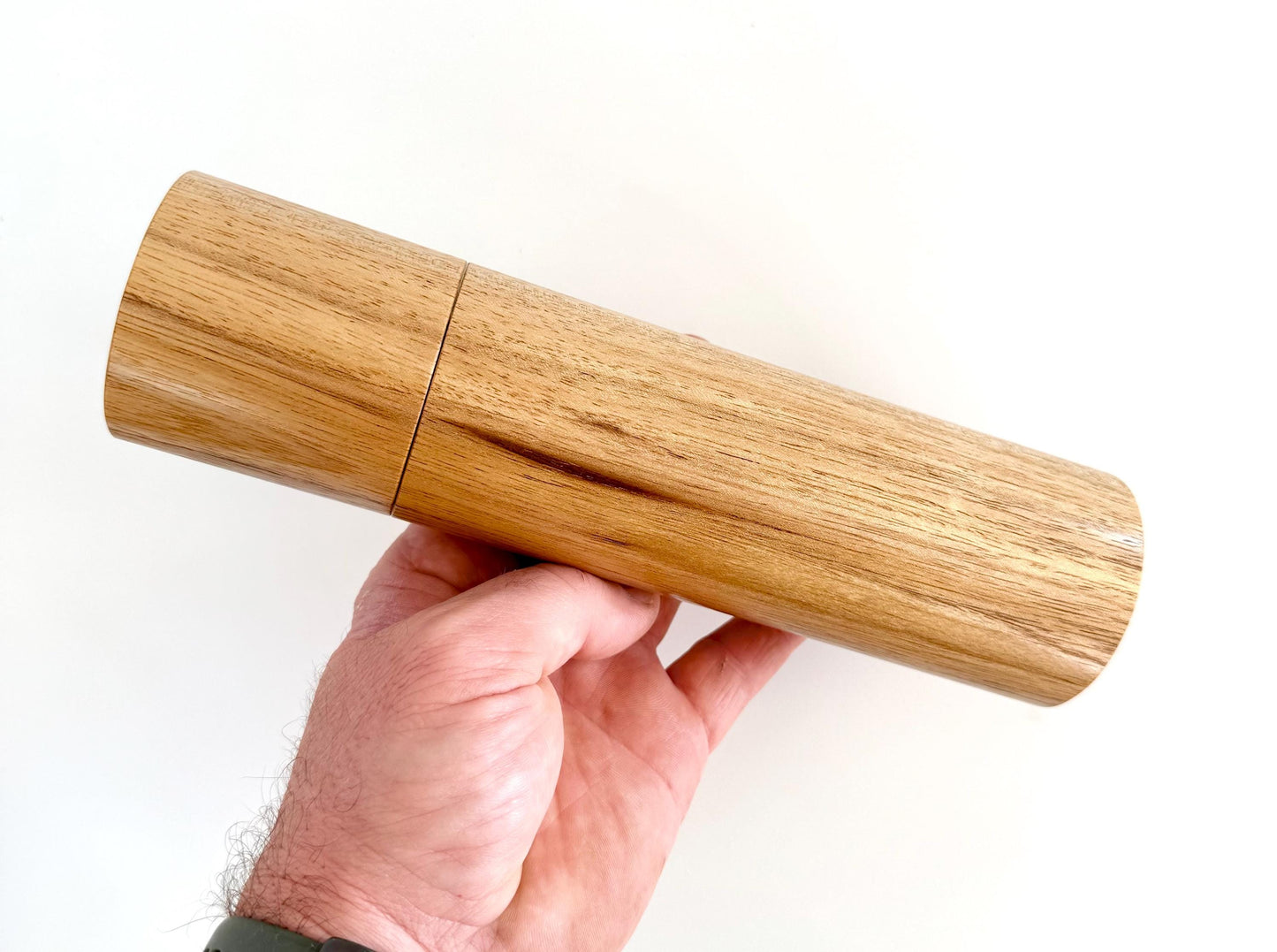 Tasmanian Blackwood Pepper Grinder Set, Australian Handmade Ceramic Mills