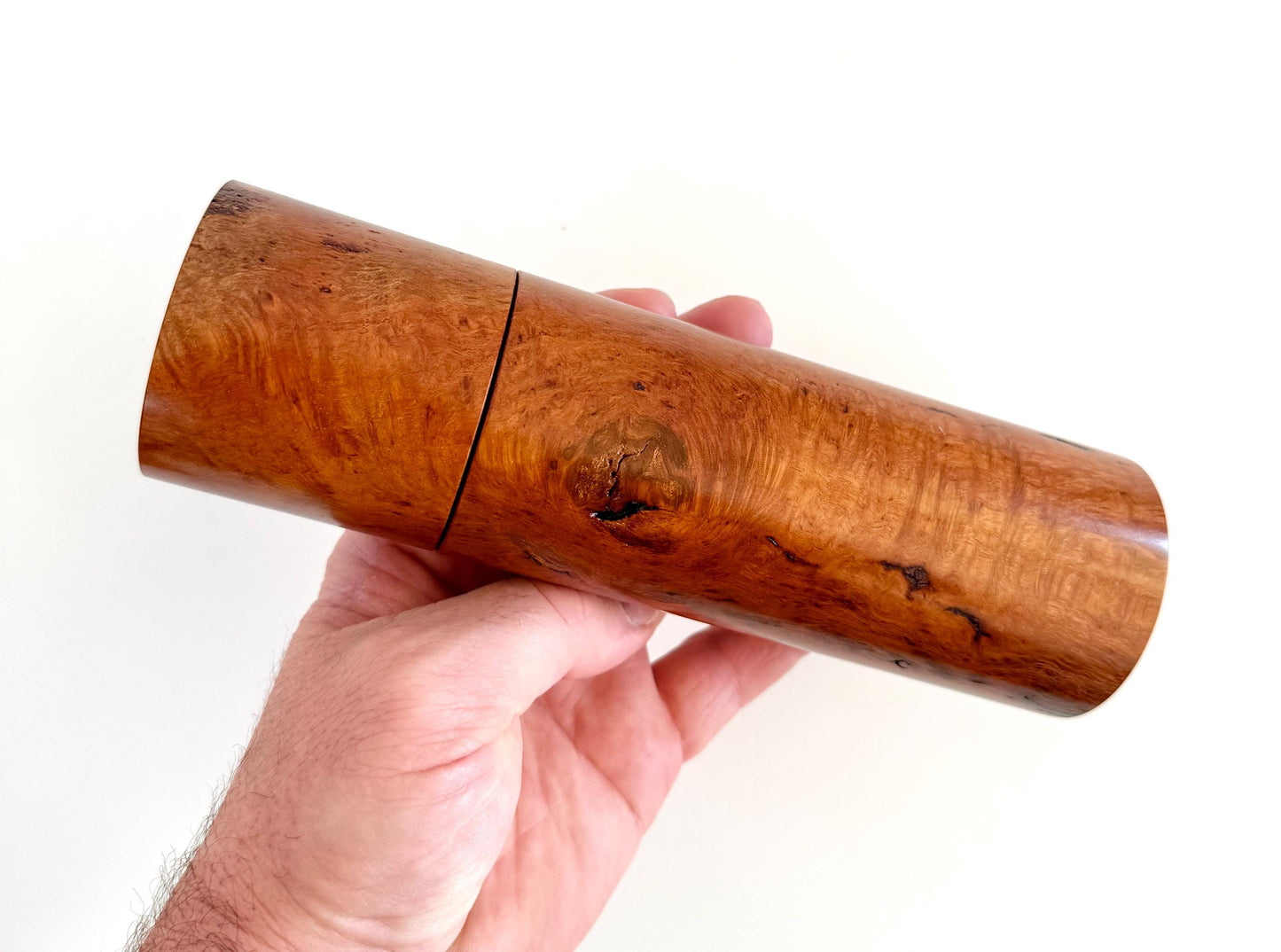 Lace Sheoak Pepper Grinder Set, Modern Ceramic Salt Mill