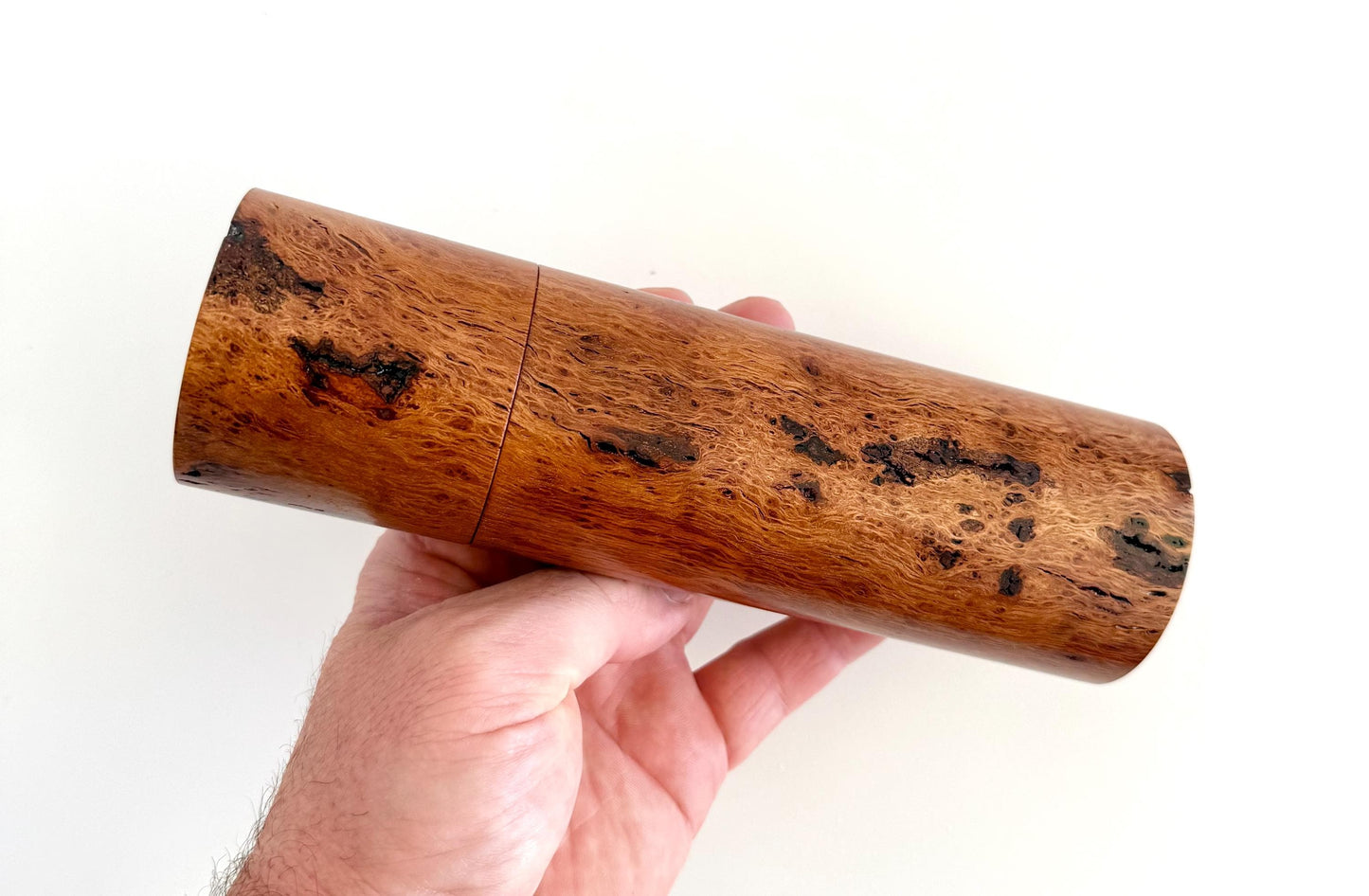 Lace Sheoak Pepper Grinder Set, Modern Ceramic Salt Mill