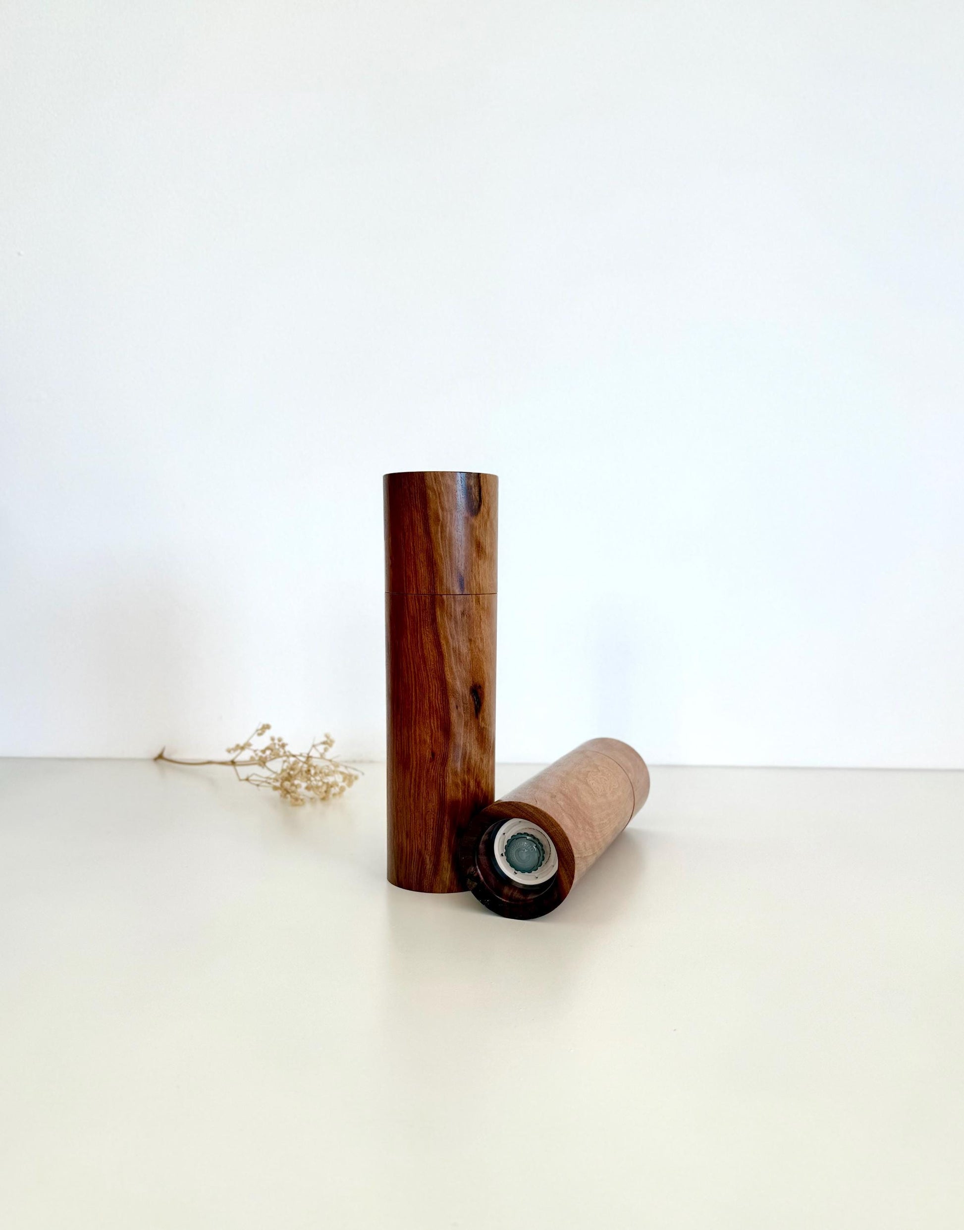 Mallee Pepper Grinder Set, Modern Ceramic Salt Mill
