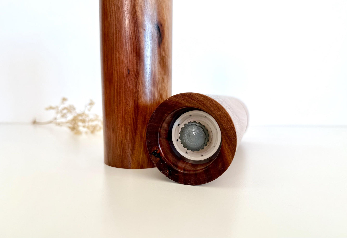 Mallee Pepper Grinder Set, Modern Ceramic Salt Mill