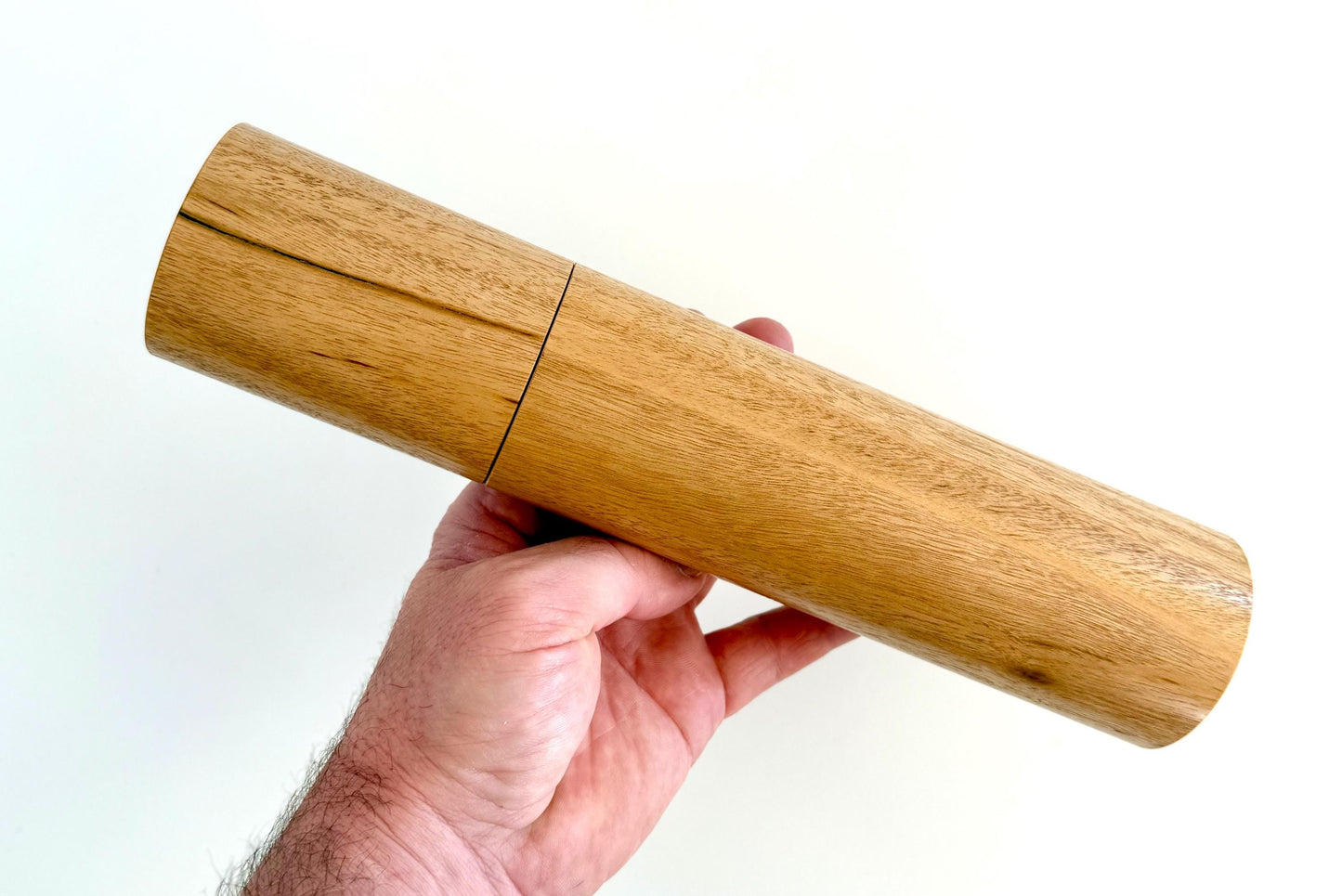 Handcrafted Jarrah and Blackbutt Pepper Grinder Set: Modern Wood Salt Mill