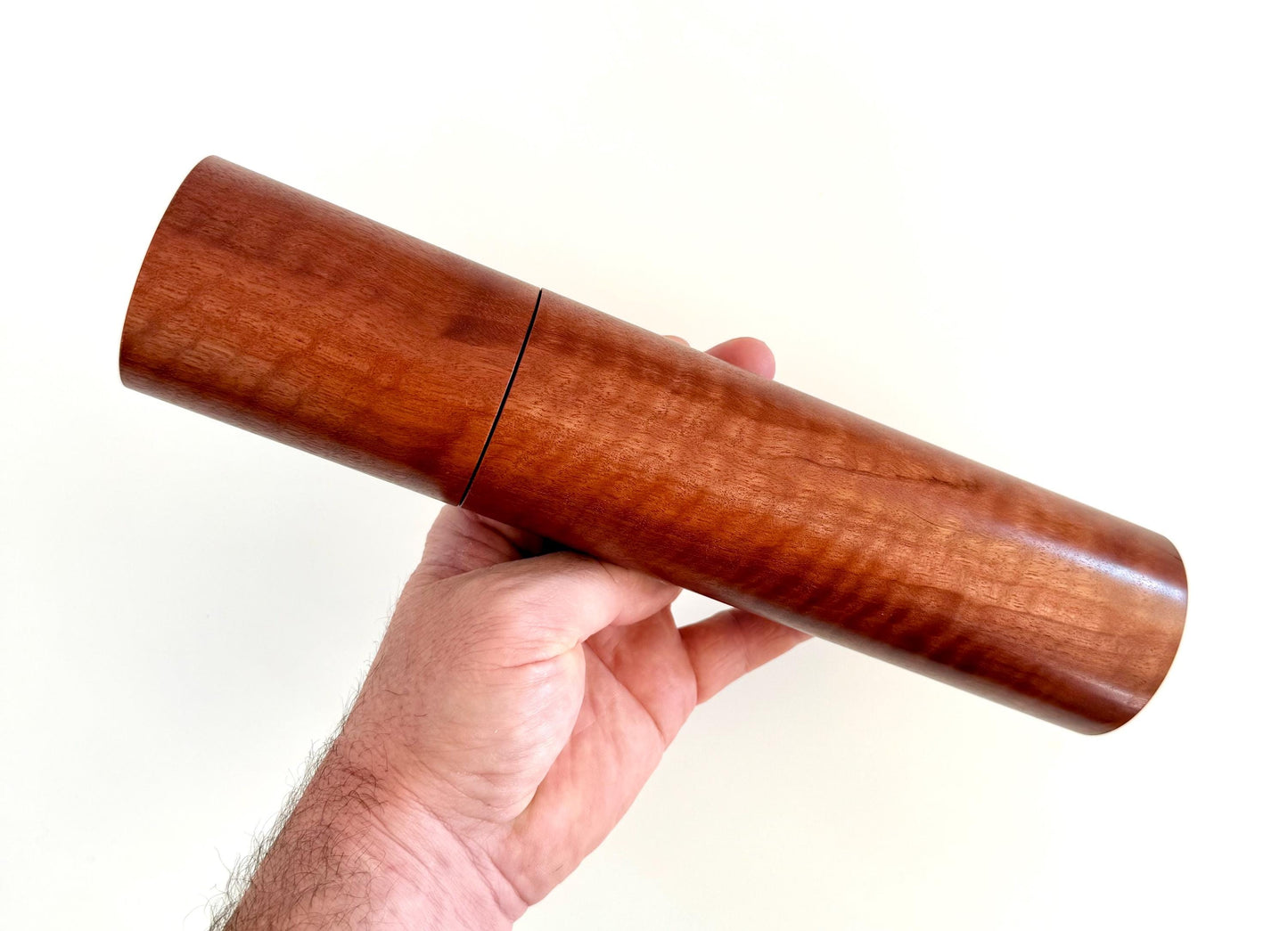 Handcrafted Jarrah and Blackbutt Pepper Grinder Set: Modern Wood Salt Mill