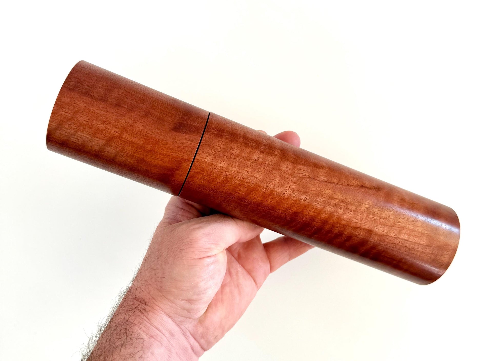 Handcrafted Jarrah and Blackbutt Pepper Grinder Set: Modern Wood Salt Mill