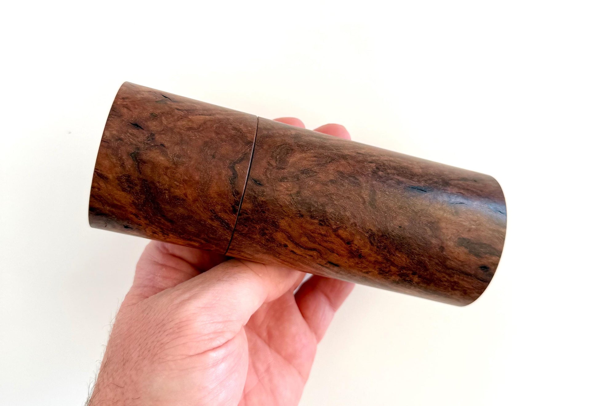 Handcrafted Gimlet Pepper Grinder Set: Modern Wood Salt Mill