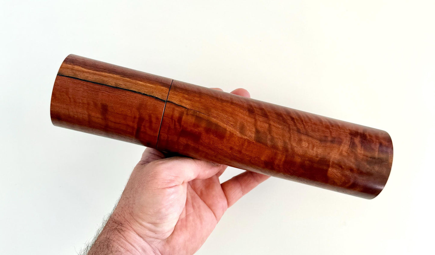 Handcrafted Jarrah and Blackbutt Pepper Grinder Set: Modern Wood Salt Mill