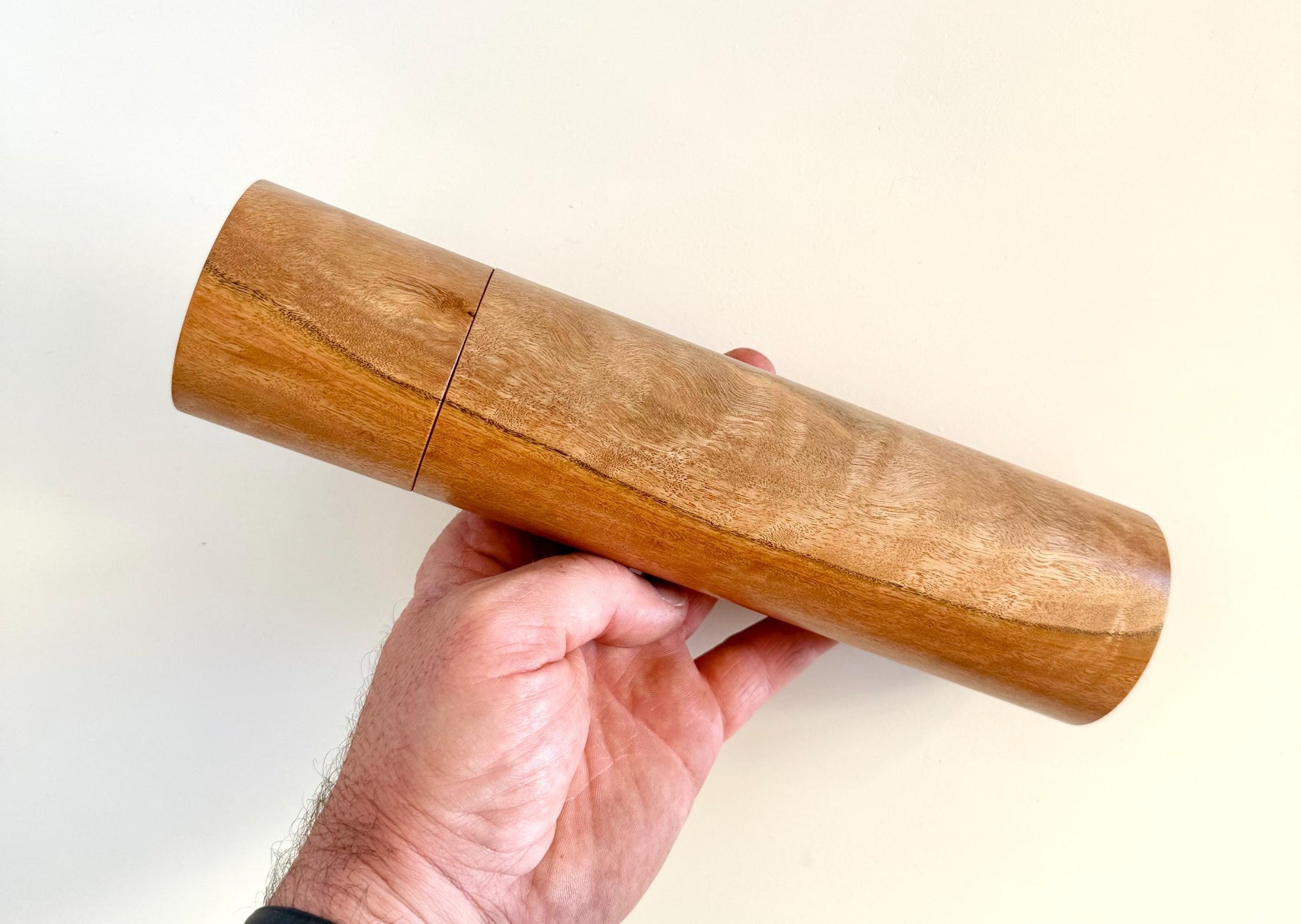 W.A Blackbutt Pepper Grinder Set, Modern Ceramic Salt Mill