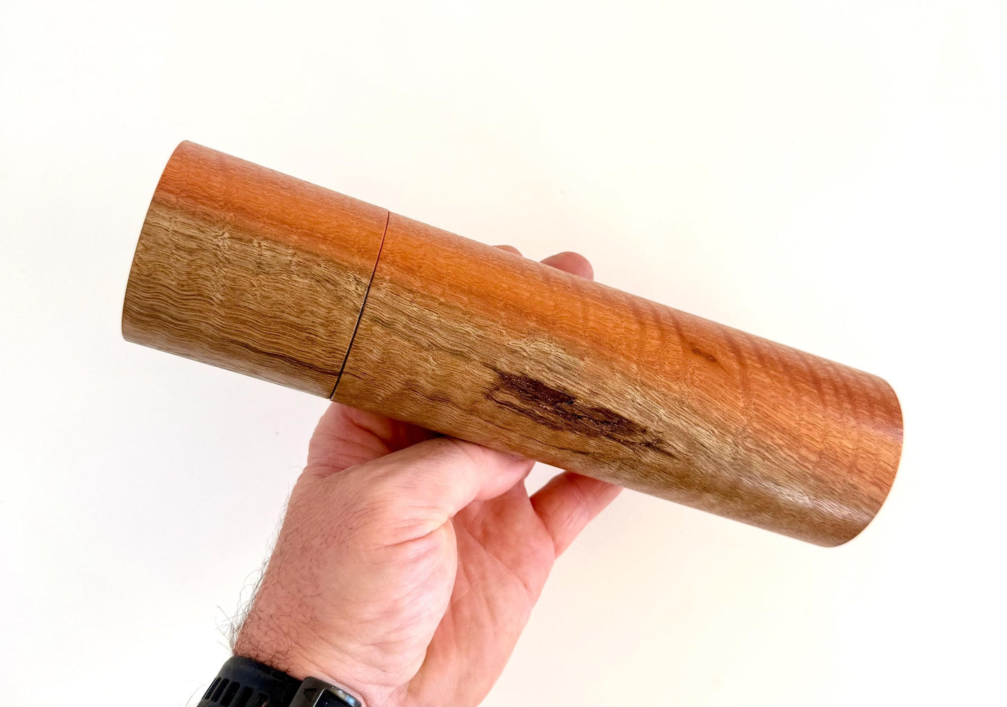 Curly Jarrah Pepper Grinder Set, Modern Ceramic Salt Mill