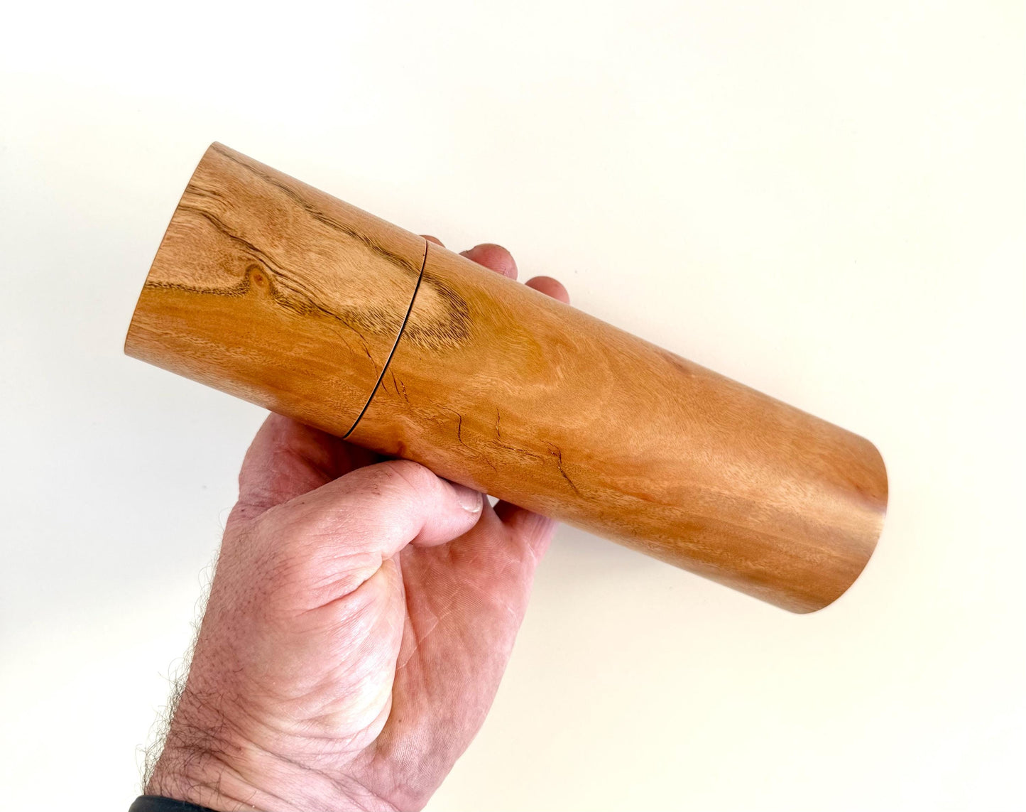 W.A Blackbutt Pepper Grinder Set, Modern Ceramic Salt Mill