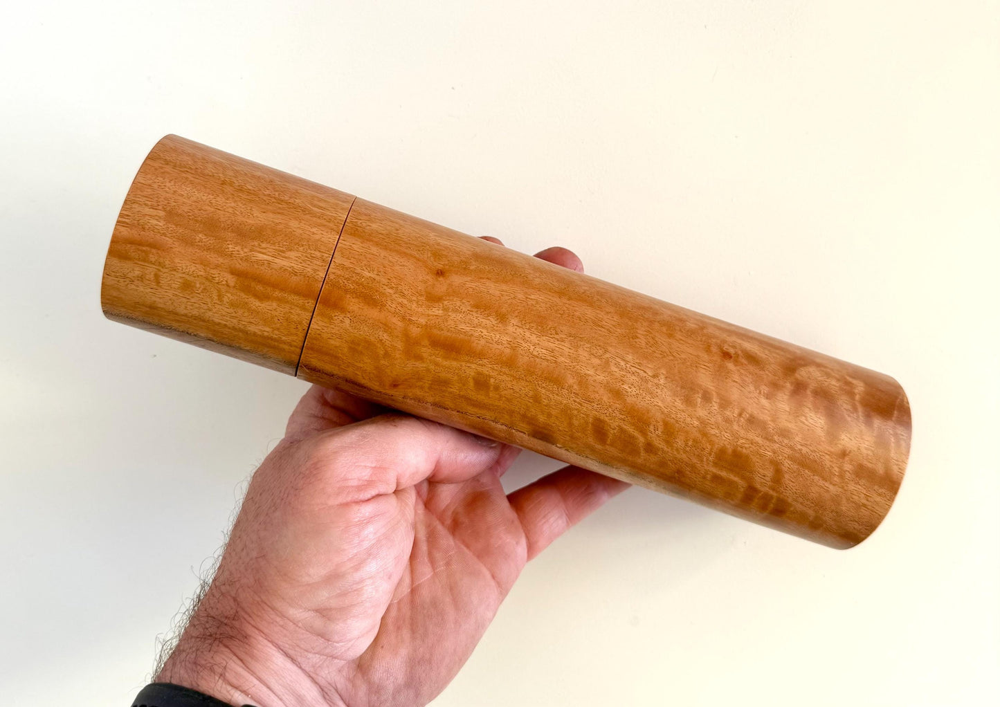 W.A Blackbutt Pepper Grinder Set, Modern Ceramic Salt Mill