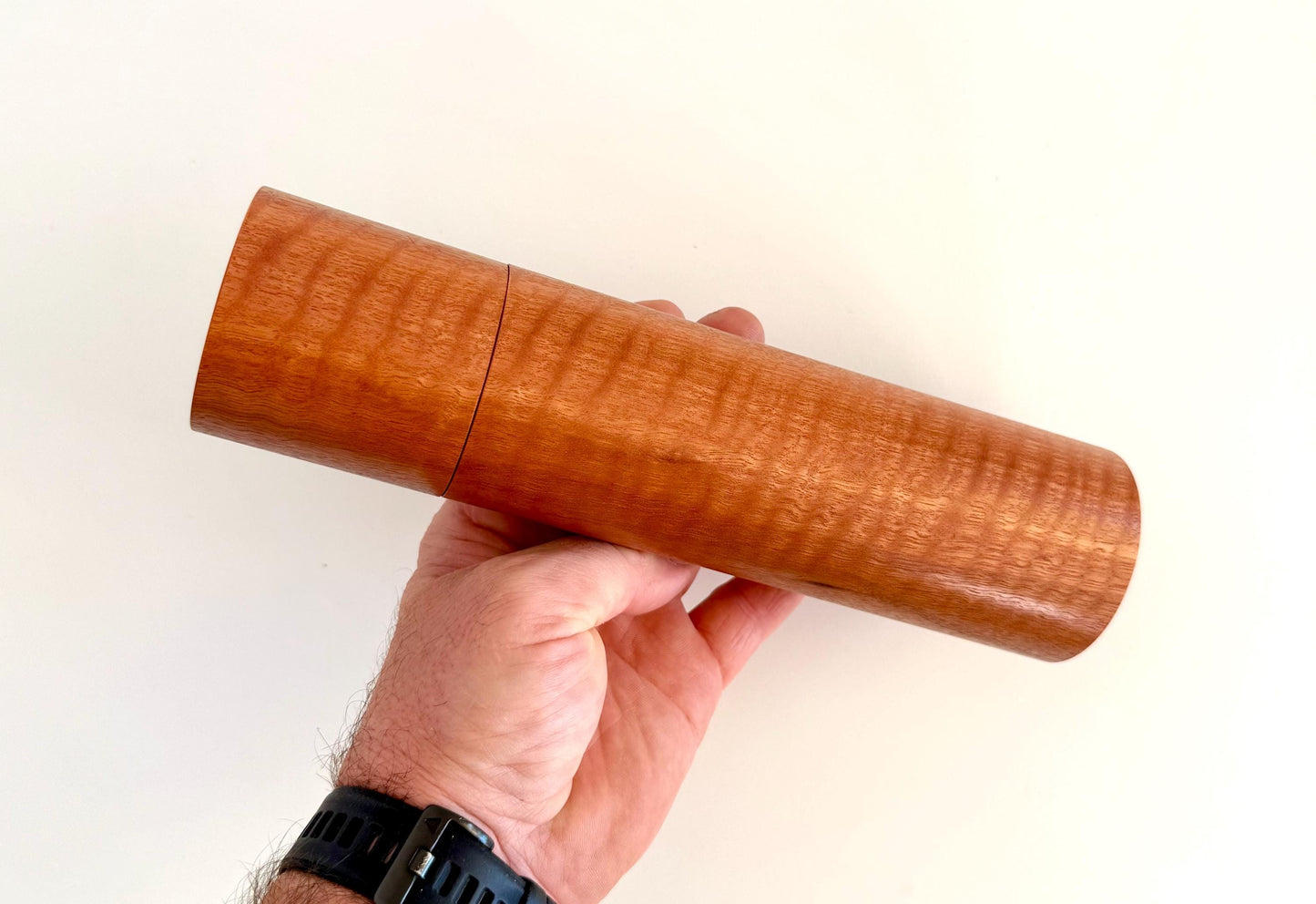Curly Jarrah Pepper Grinder Set, Modern Ceramic Salt Mill