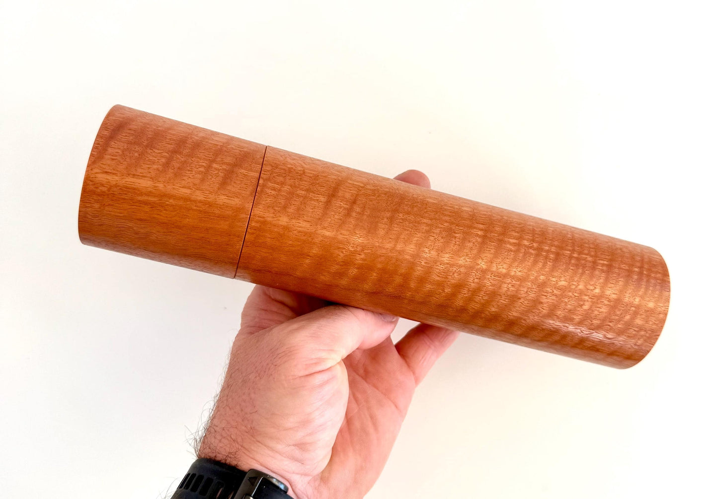 Curly Jarrah Pepper Grinder Set, Modern Ceramic Salt Mill